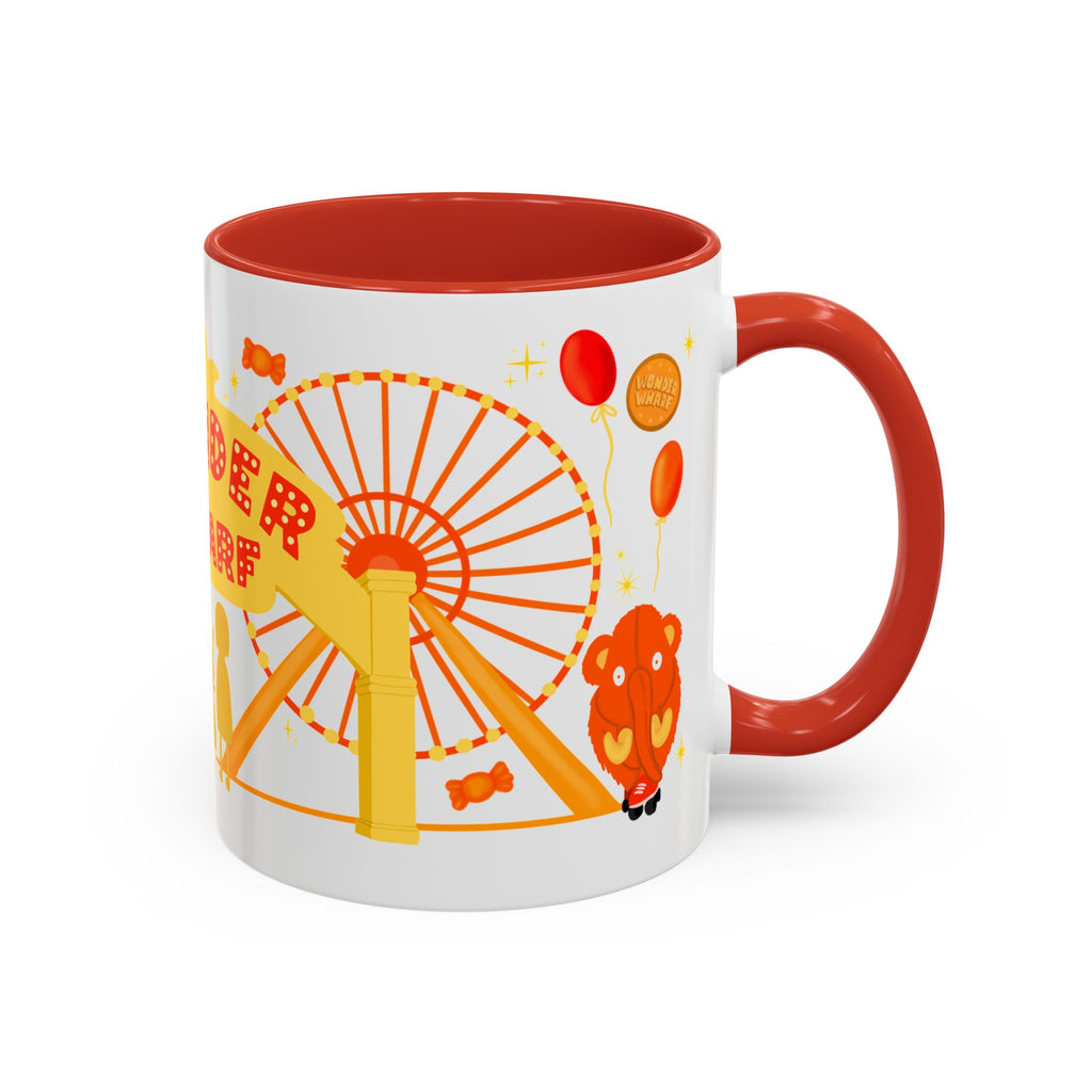Wonder Wharf Accent Coffee Mug (11, 15oz) (RED VERSION)