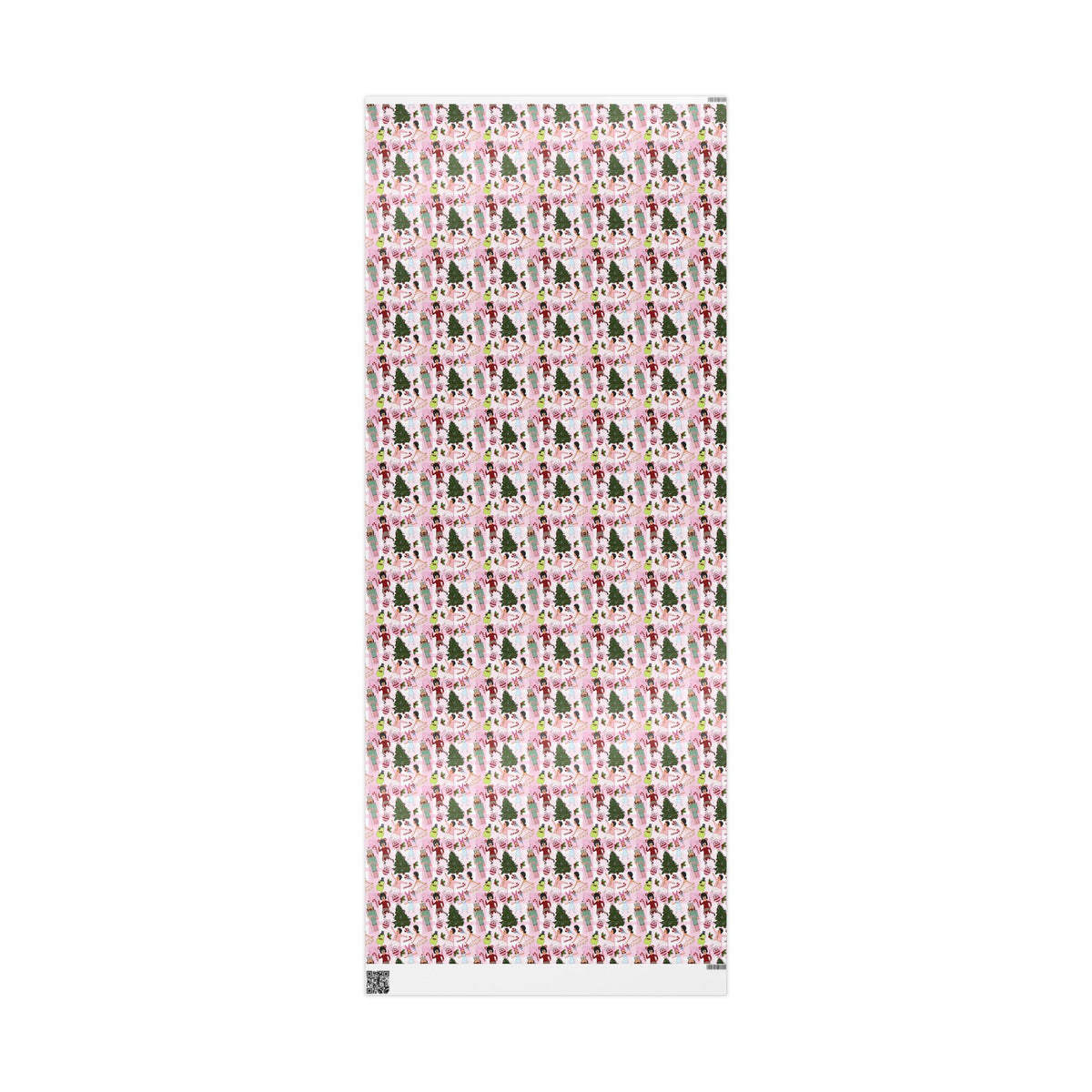 Belcher's Nutcracker Pink Plaid Gift Wrap