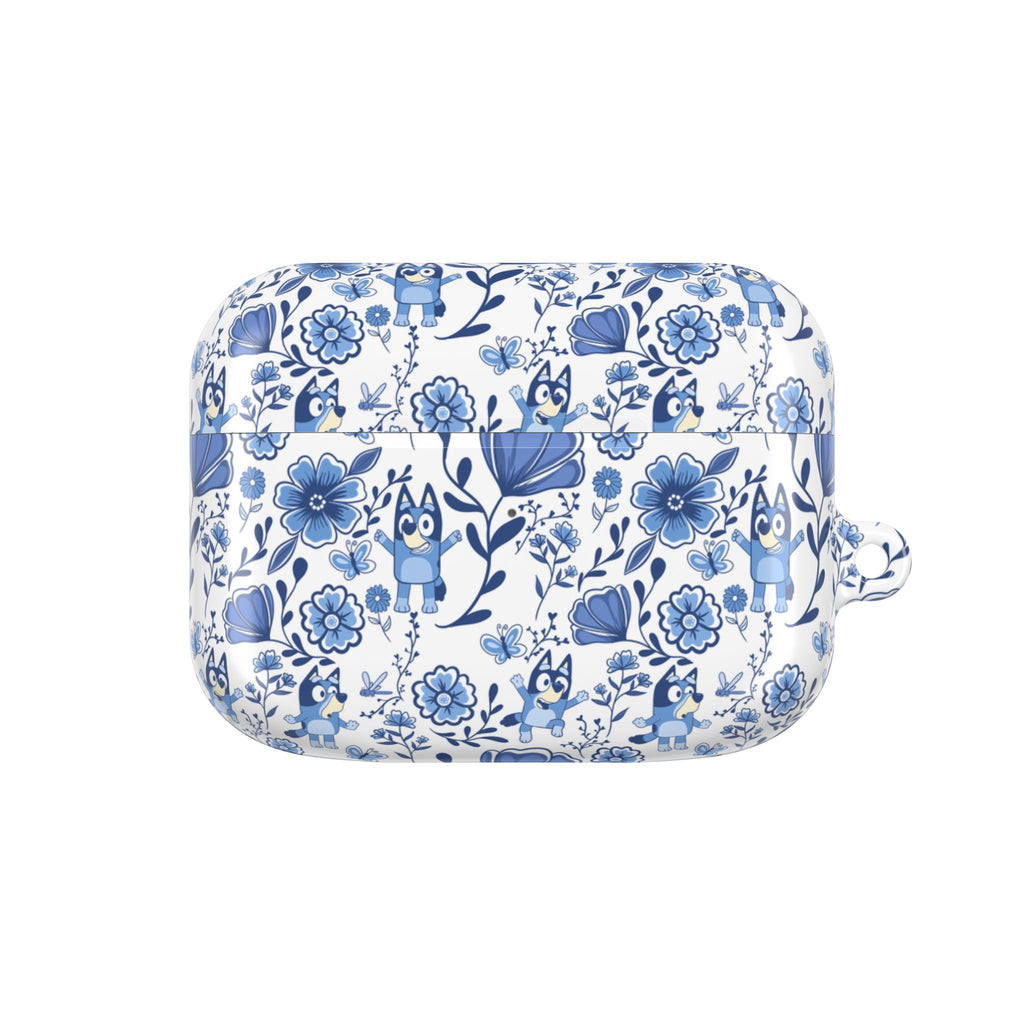 Blue Heeler Dog Charming Floral AirPod Case