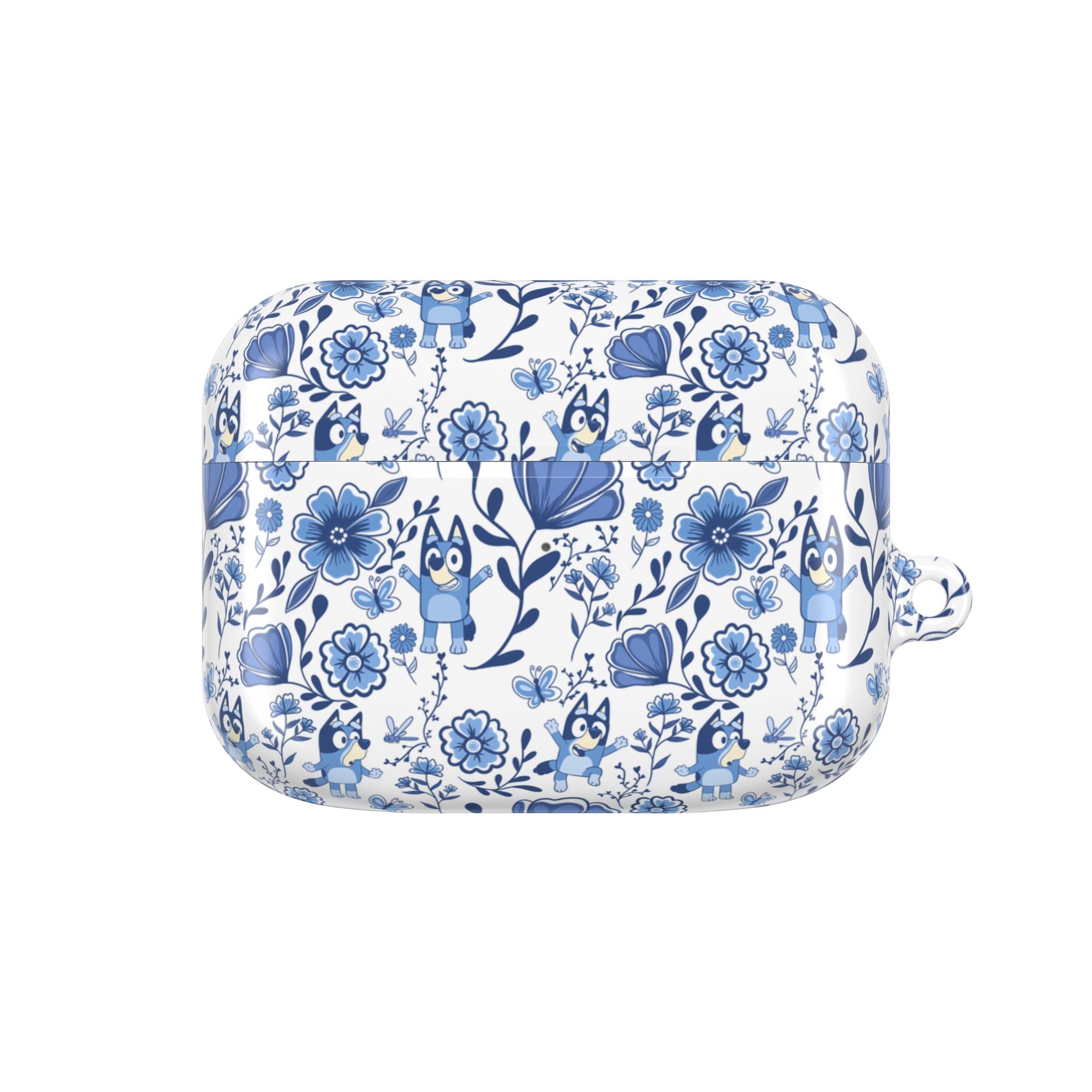 Blue Heeler Dog Charming Floral AirPod Case