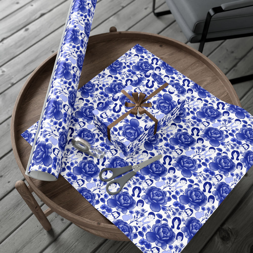 Belcher's Floral Fine China Wrapping Paper