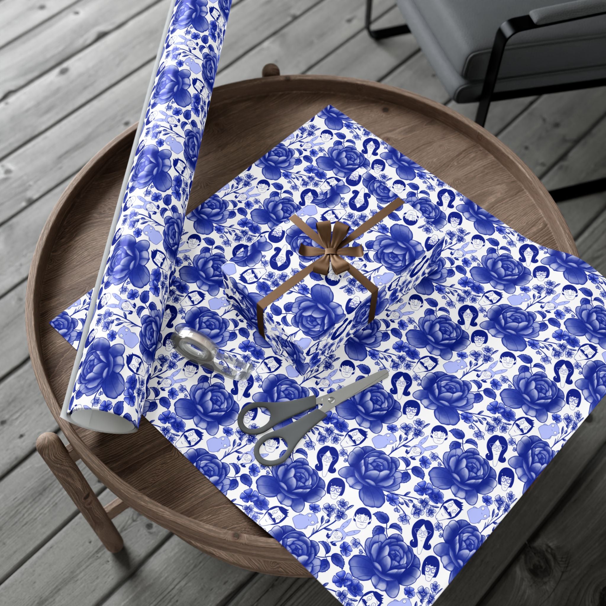 Belcher's Floral Fine China Wrapping Paper