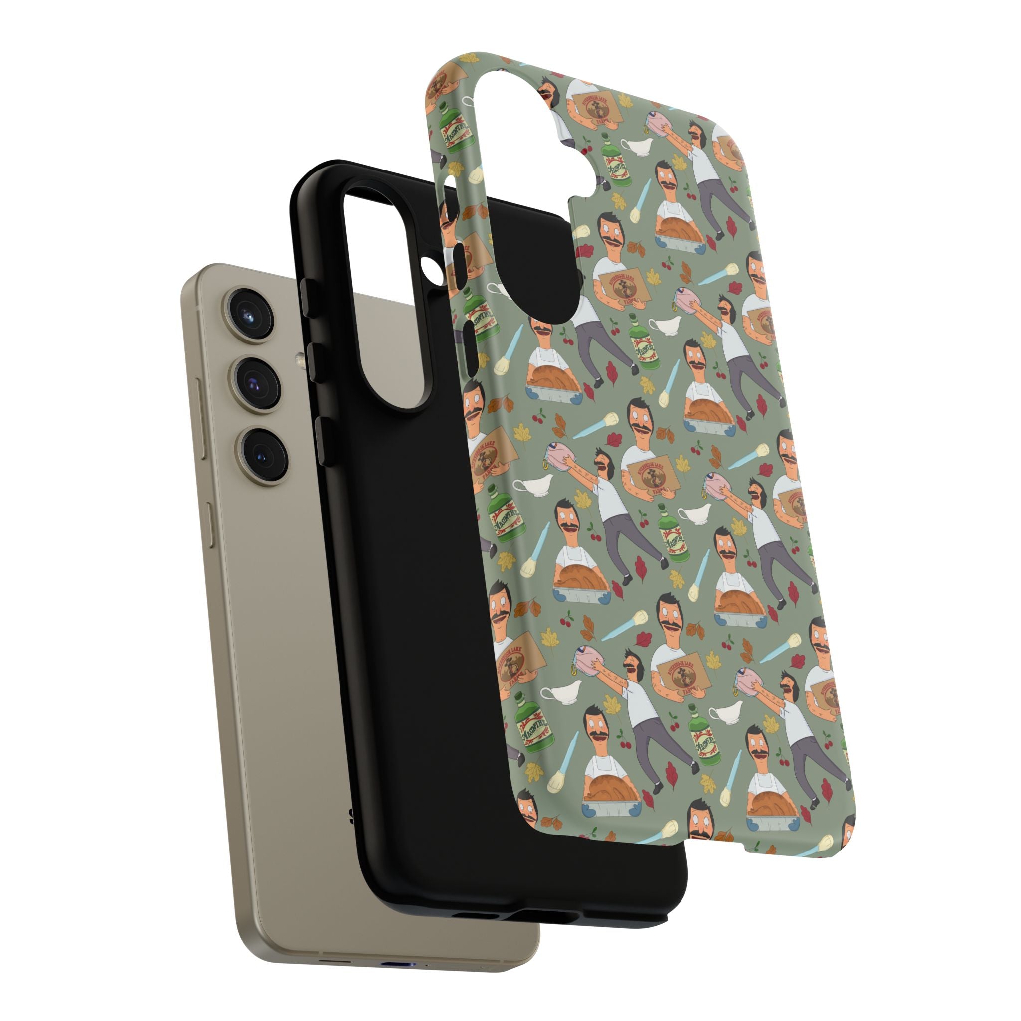 Bob's Burgers Inspired Thanksgiving Bob V1 Tough Case for iPhone, Samsung, and Google Phones