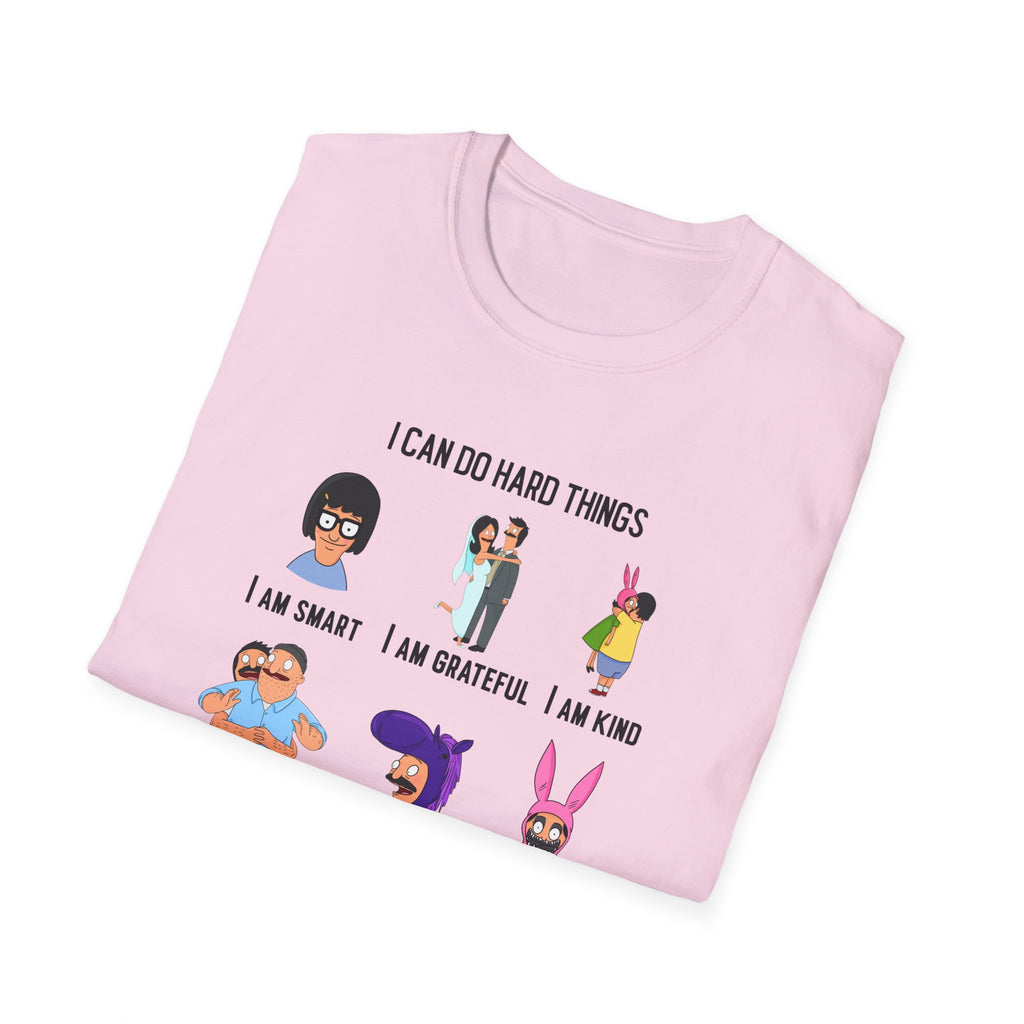 Bob's Burgers Inspired I Can Do Hard Things Unisex Softstyle T-Shirt