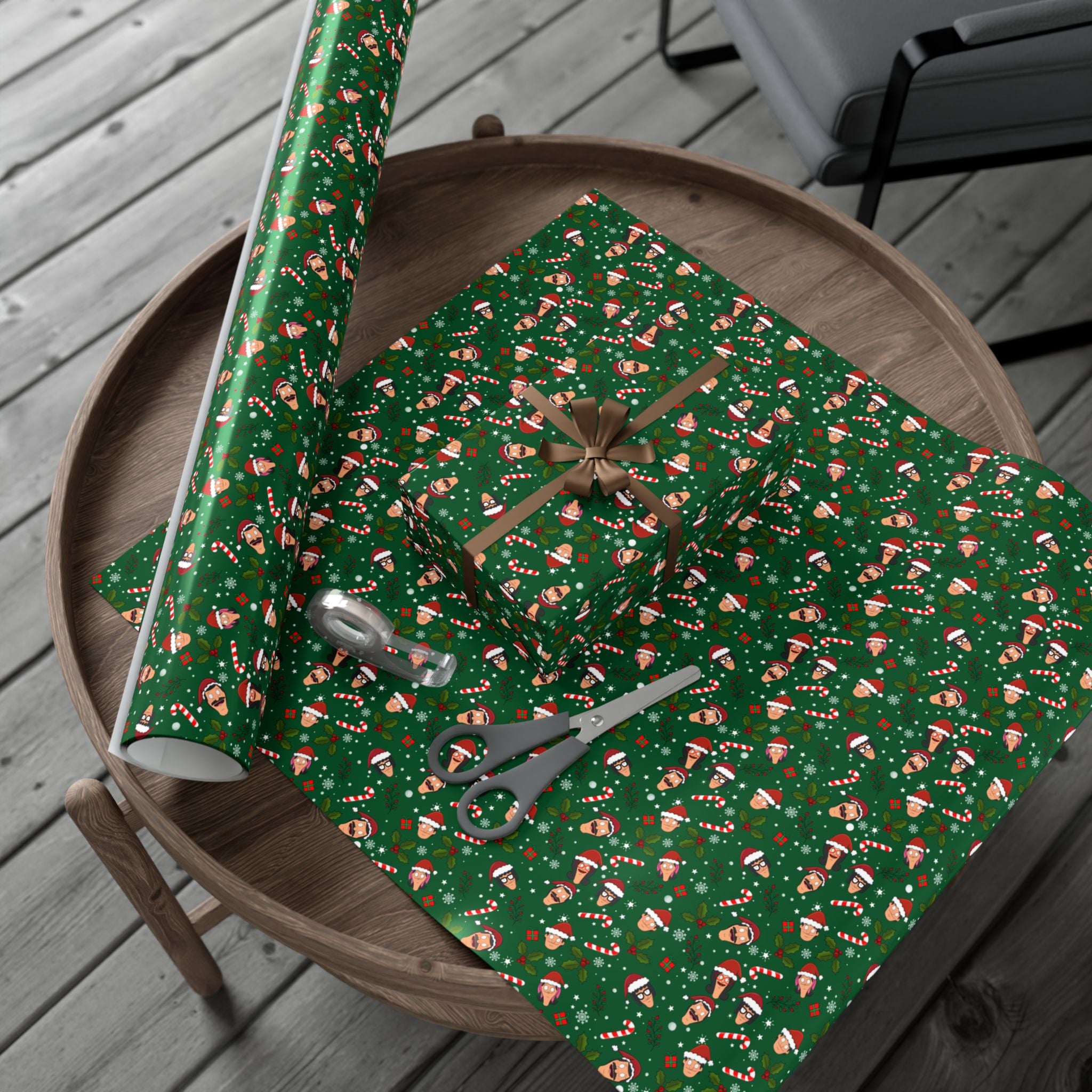 Bob's Burgers Inspired  Holiday Wrapping Paper