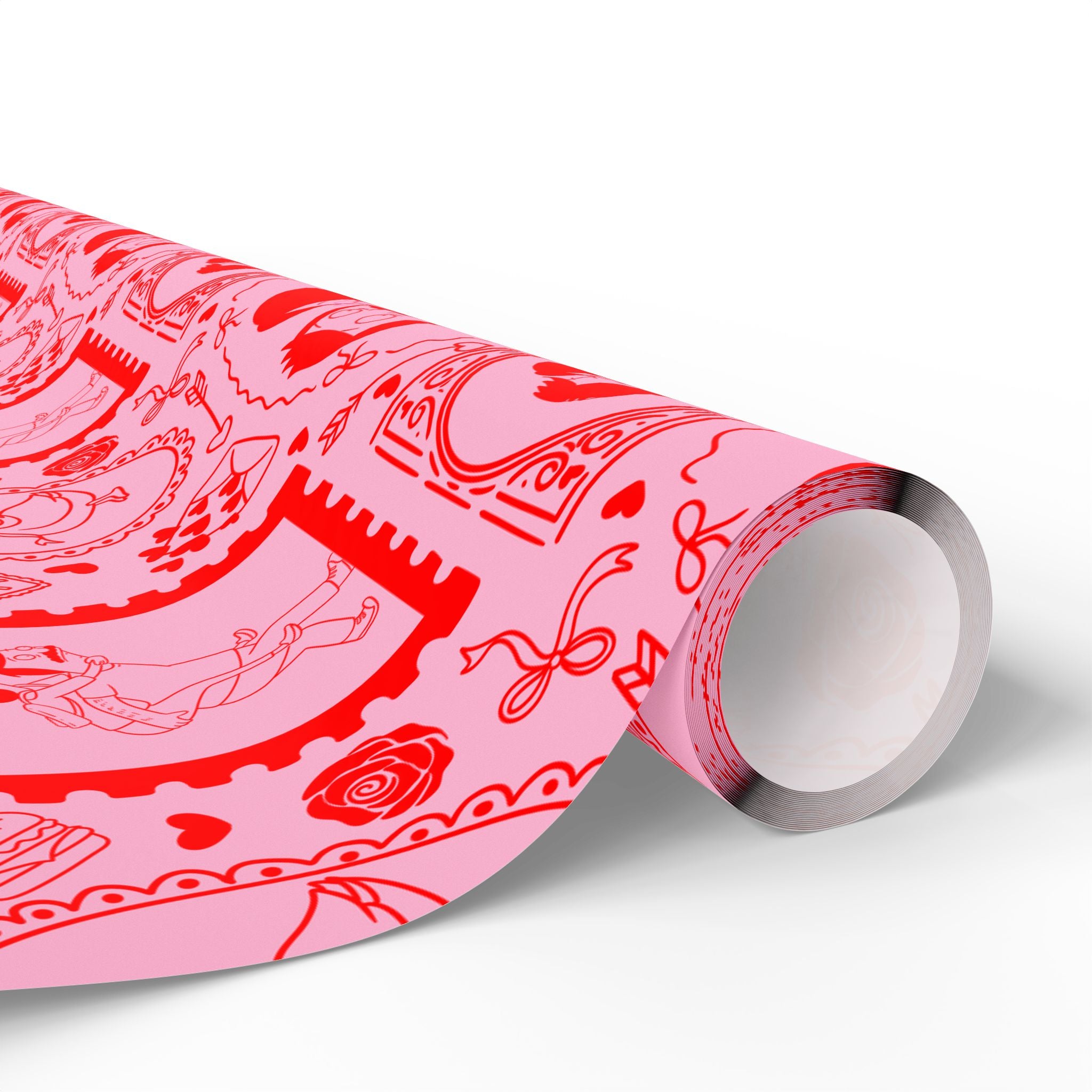 Belcher's Pink Valentine's Gift Wrap