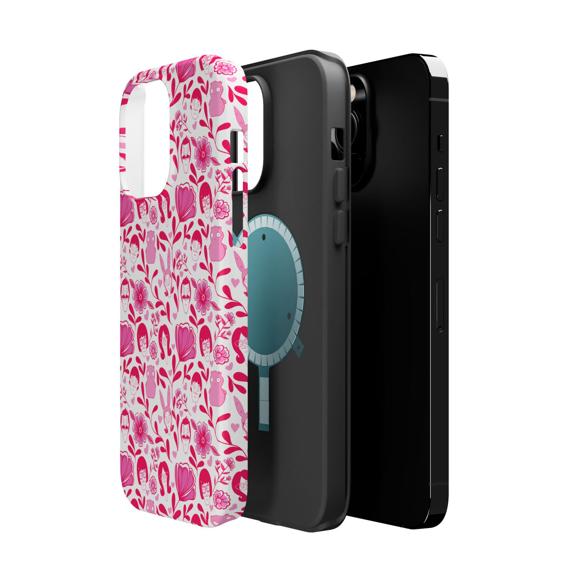 Belcher's Fine China iPhone Case V1 Pink – Magnetic Impact-Resistant
