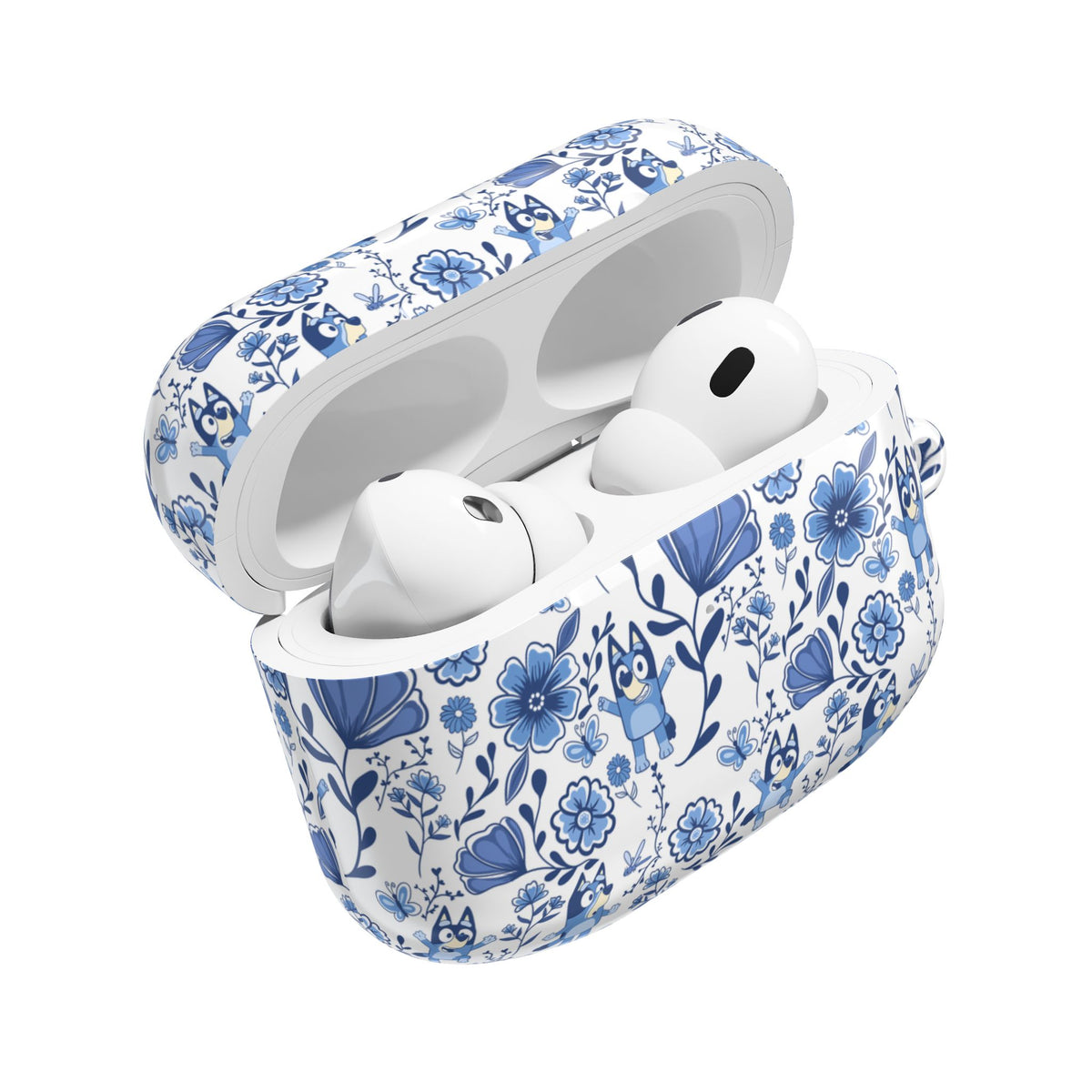 Blue Heeler Dog Charming Floral AirPod Case
