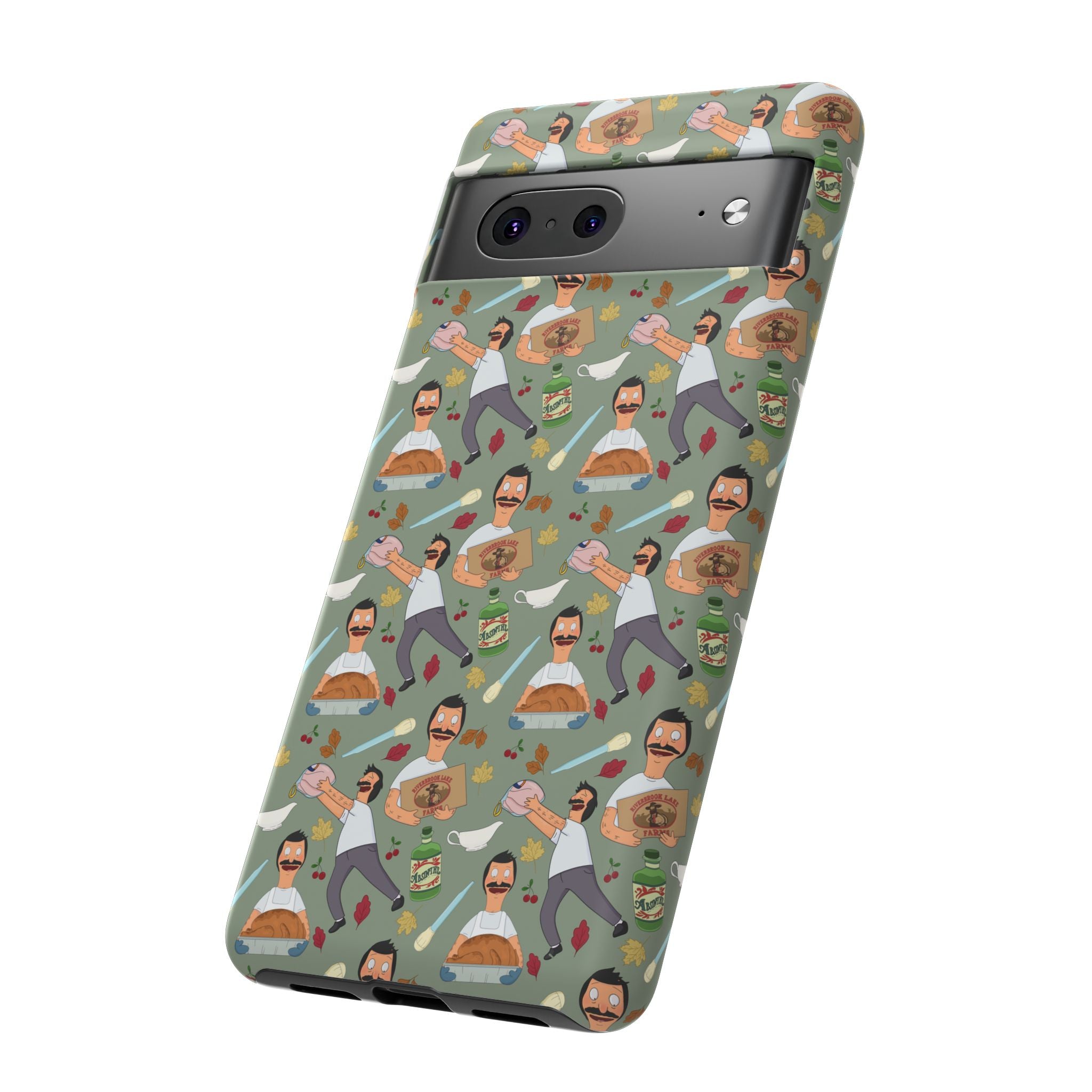 Bob's Burgers Inspired Thanksgiving Bob V1 Tough Case for iPhone, Samsung, and Google Phones