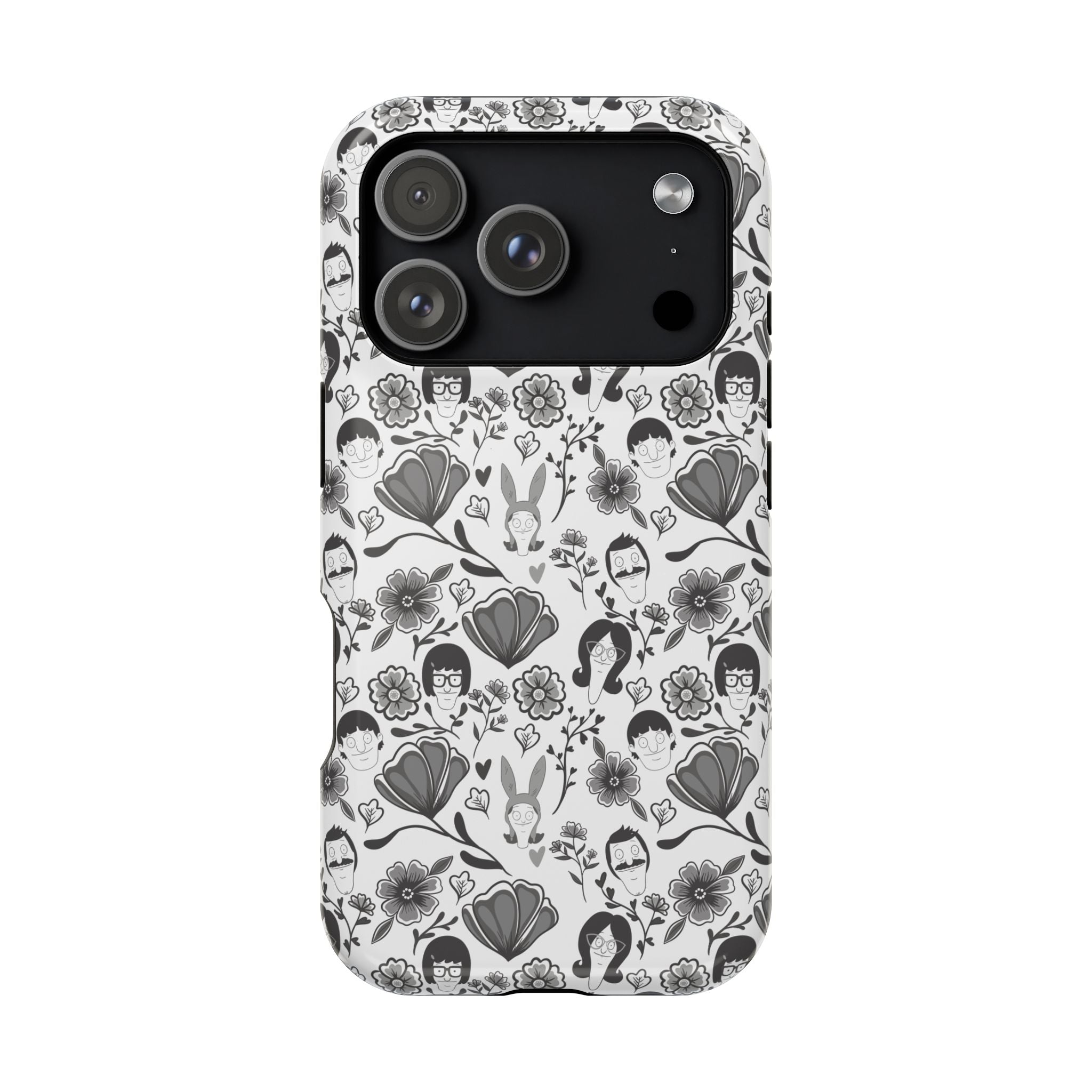 Belcher's Fine China iPhone Case V1 Monochrome – Magnetic Impact-Resistant