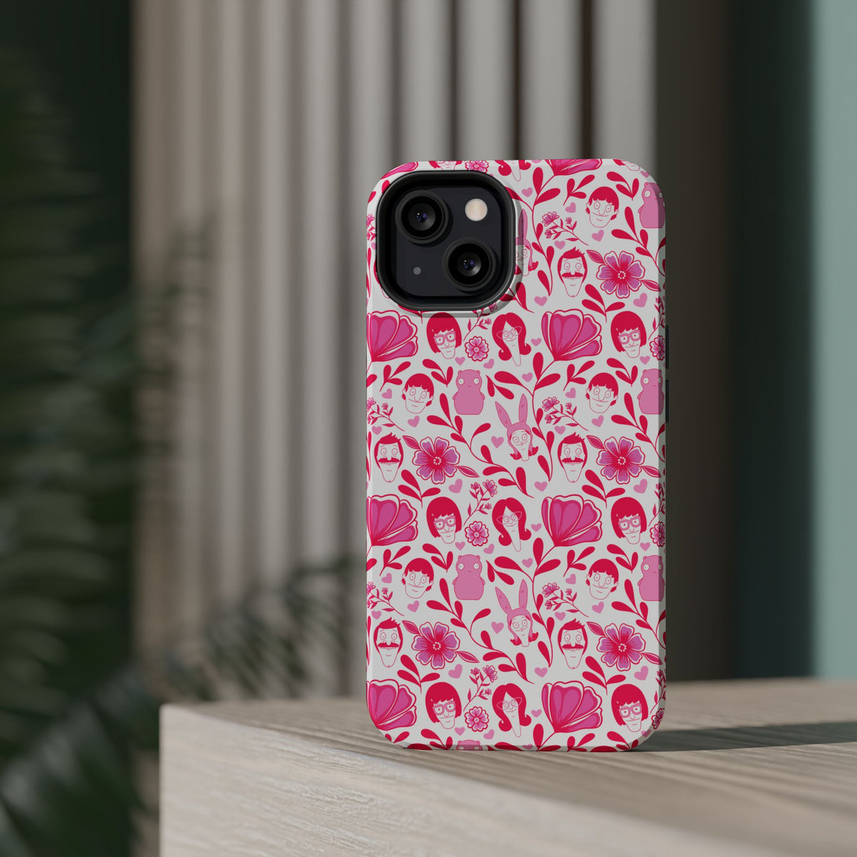 Belcher's Fine China iPhone Case V1 Pink – Magnetic Impact-Resistant