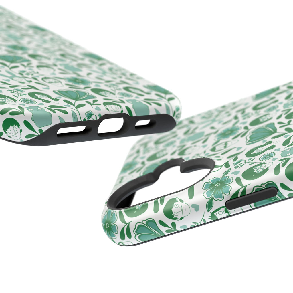 Belcher's Fine China iPhone Case V1 Green – Magnetic Impact-Resistant