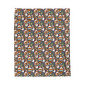 Gray Thanksgiving with Bob Cozy Plush Blanket