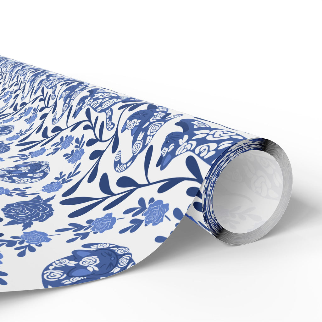 Floral Kitty Fine China Gift Wrap