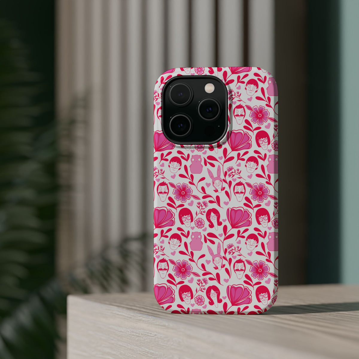 Belcher's Fine China iPhone Case V1 Pink – Magnetic Impact-Resistant
