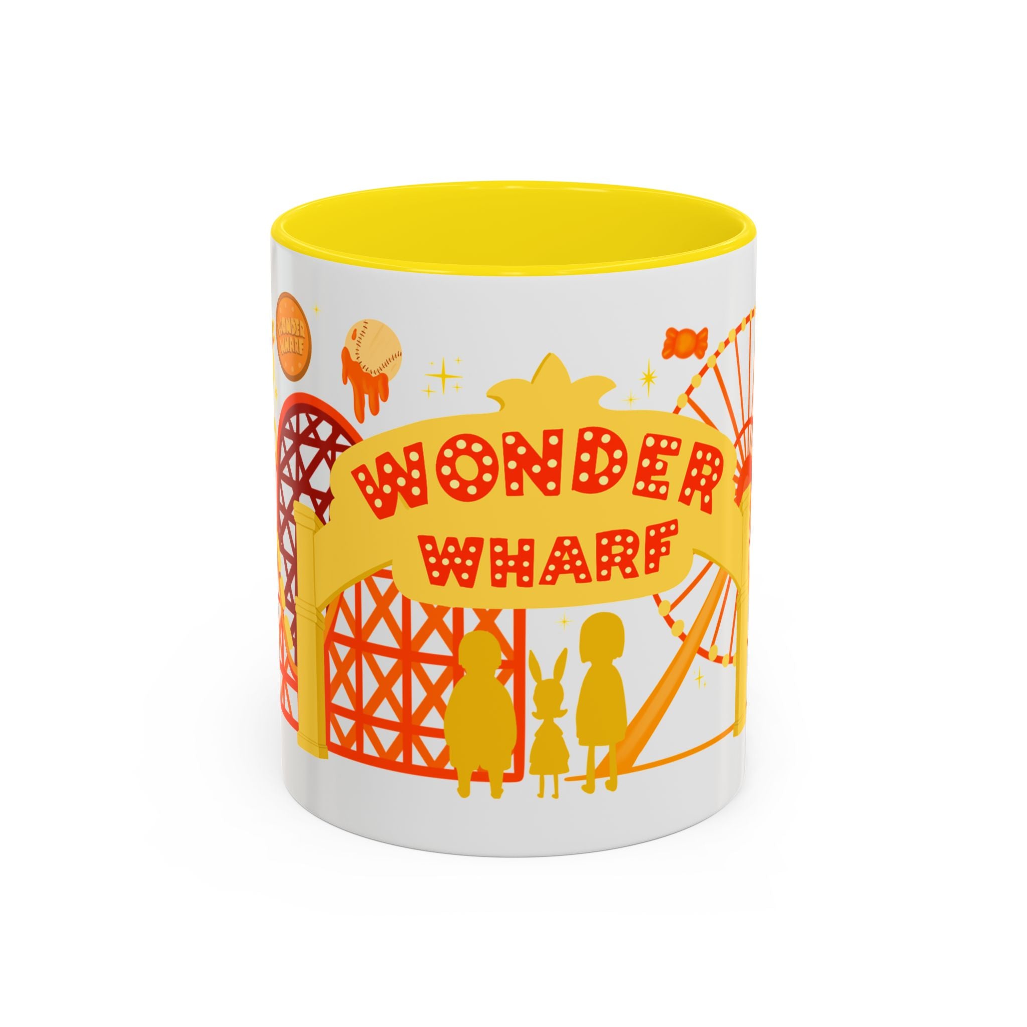 Wonder Wharf Accent Coffee Mug (11, 15oz) (RED VERSION)