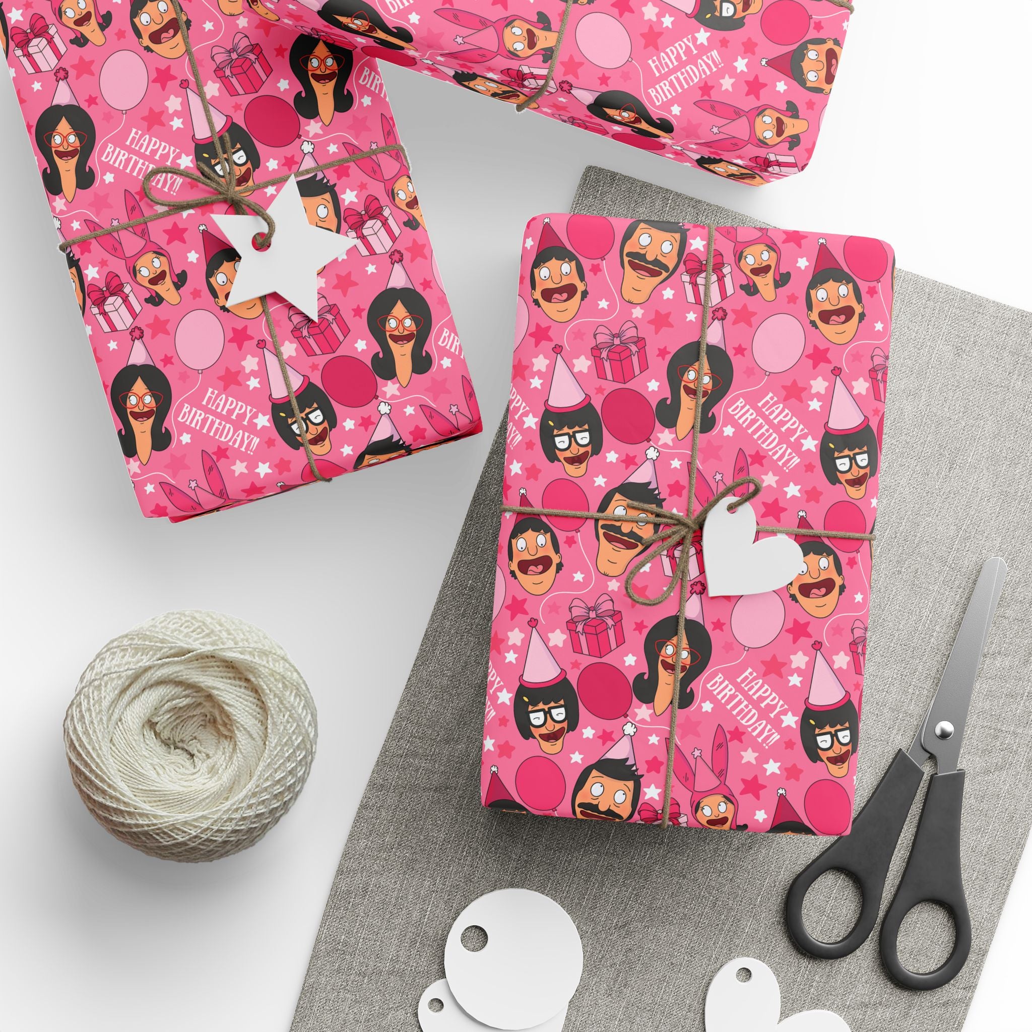 The Belcher's Birthday Gift Wrap-Pink Edition