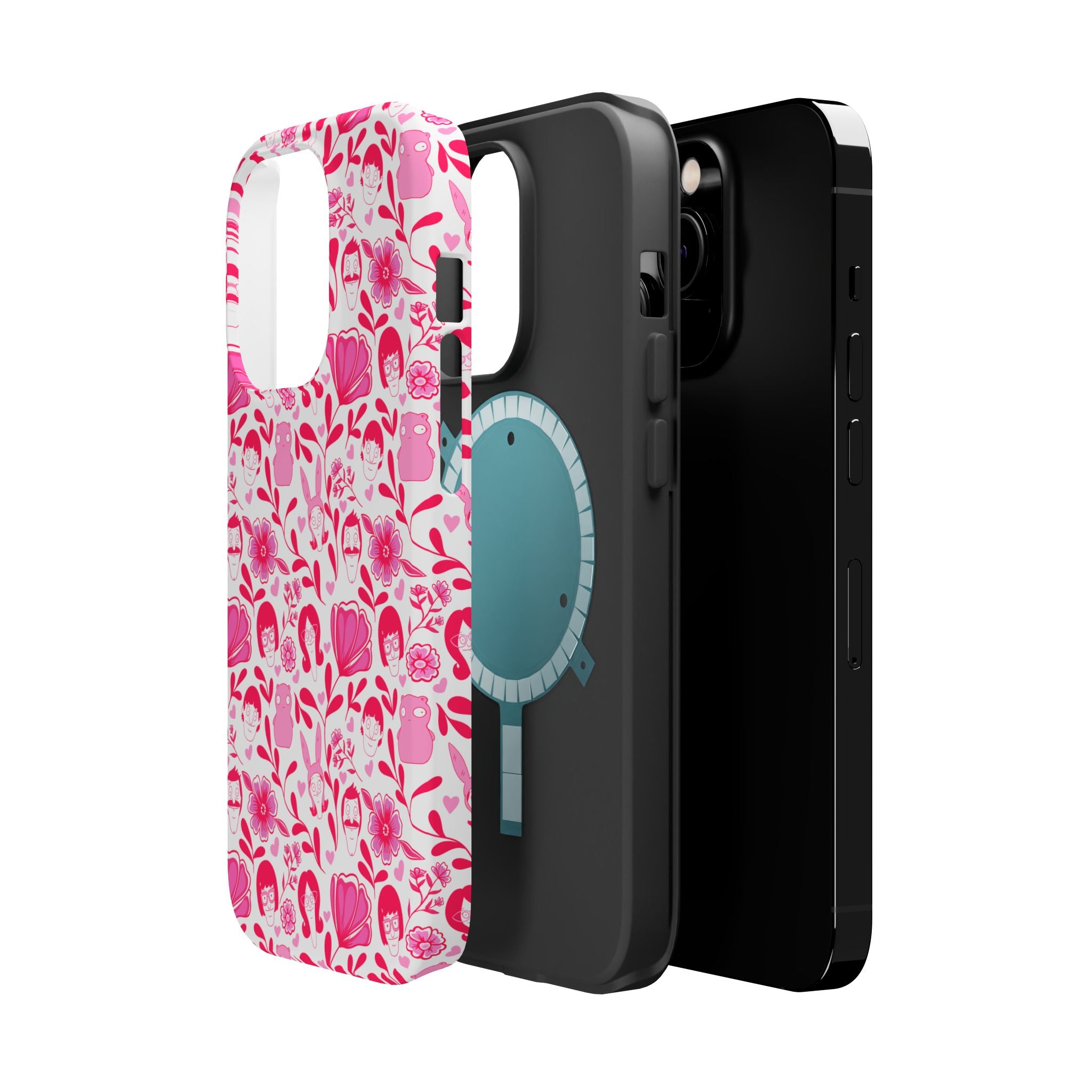 Belcher's Fine China iPhone Case V1 Pink – Magnetic Impact-Resistant