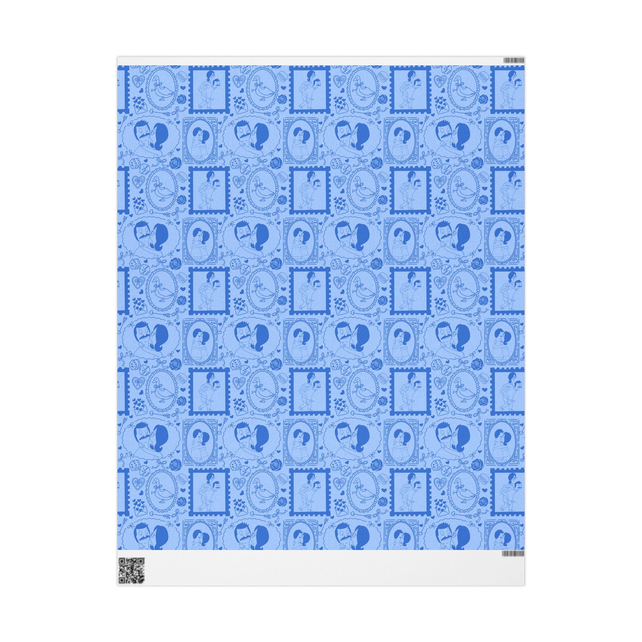 Belcher's Blue Valentine's Gift Wrap