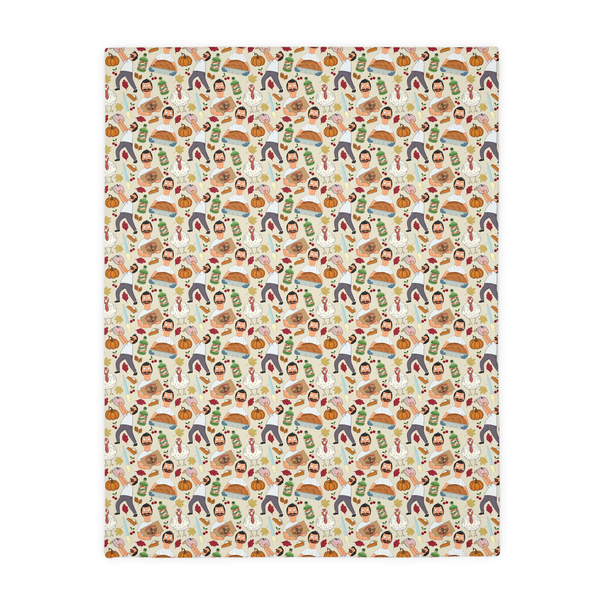 Original Thanksgiving Bob Velveteen Blanket (Double Side Print)