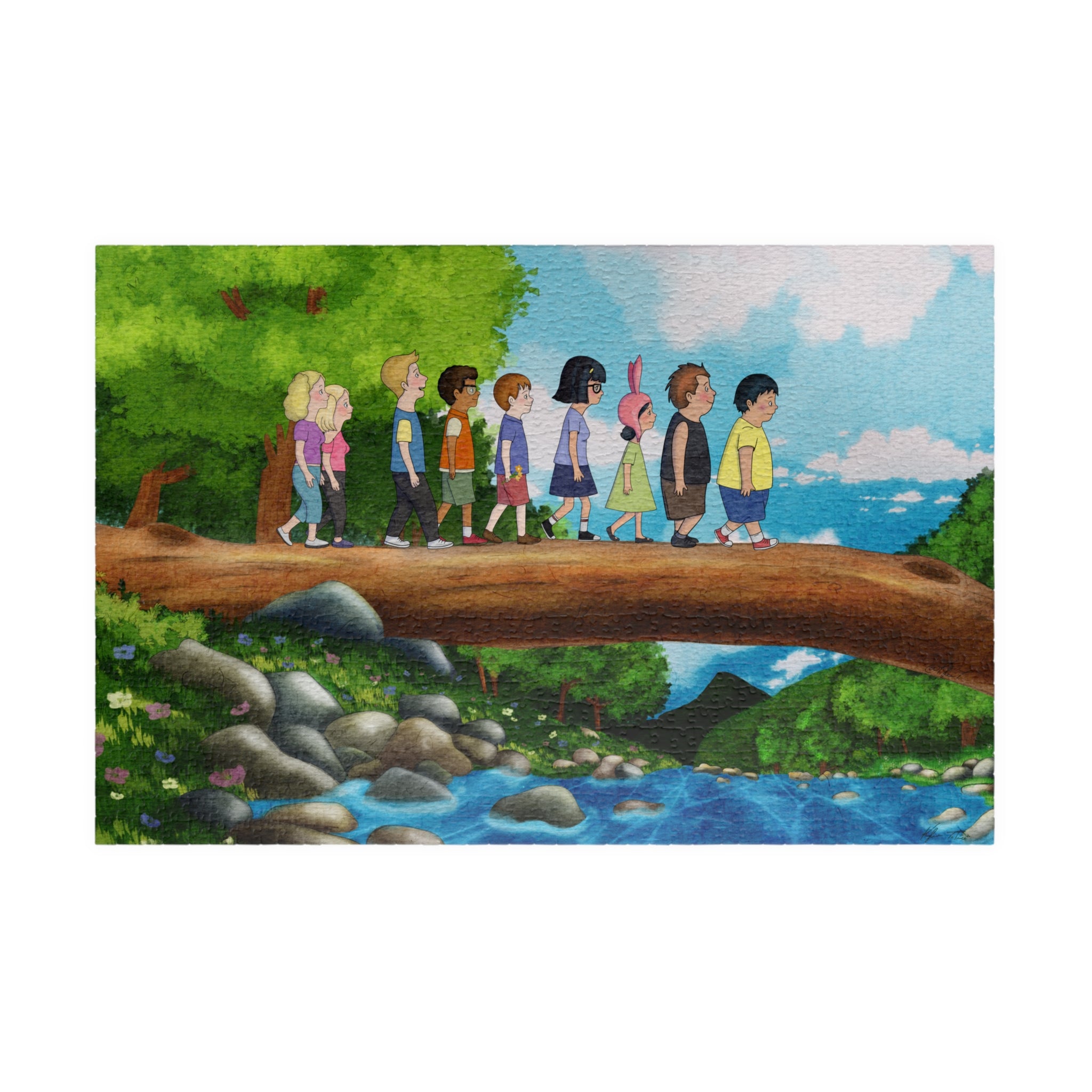 Adventure to see the Two Butted Goat – Ghibli and Bob's Burgers Inspired Jigsaw Puzzle (110–1014 pcs)
