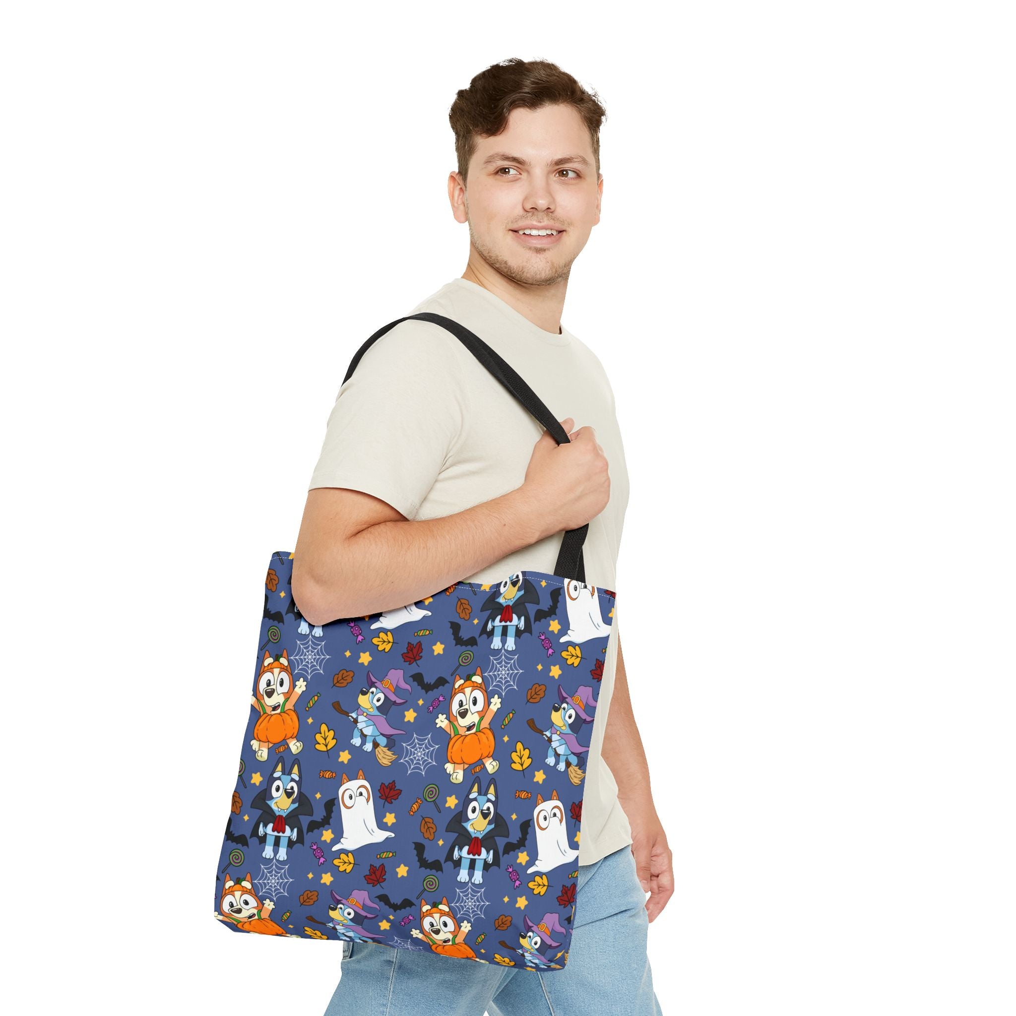 Blue Dog and Fam Trick or Treat Tote Bag