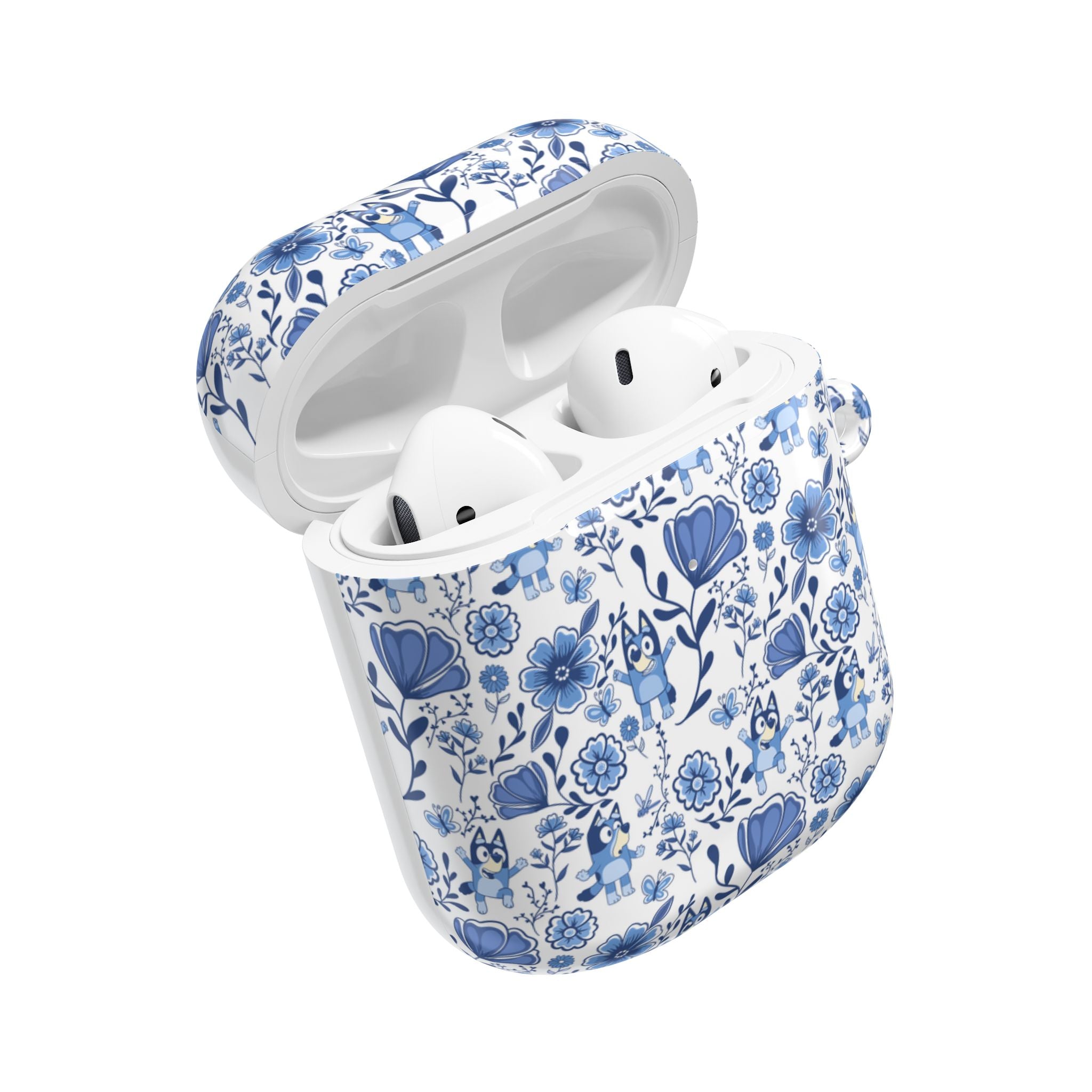 Blue Heeler Dog Charming Floral AirPod Case