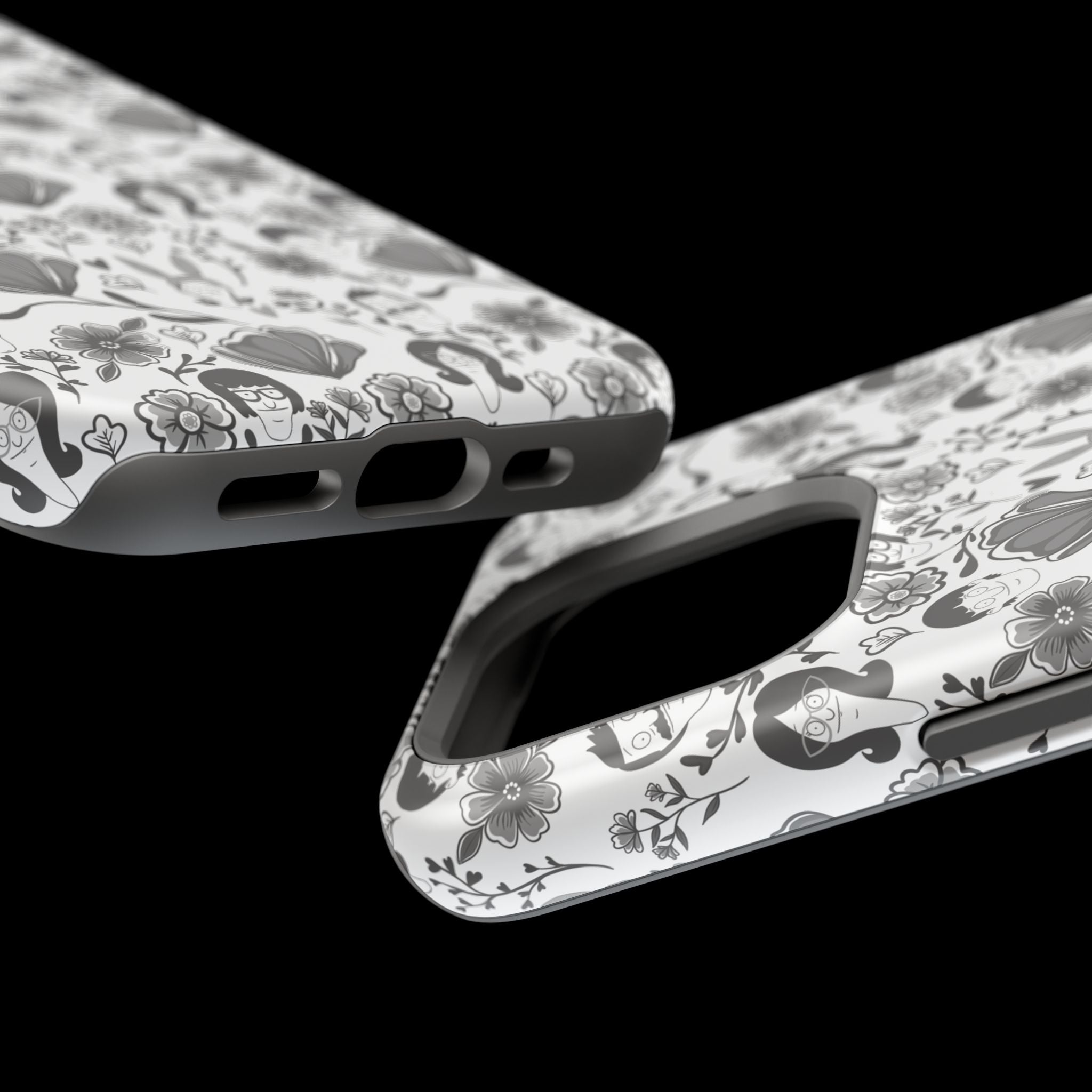 Belcher's Fine China iPhone Case V1 Monochrome – Magnetic Impact-Resistant