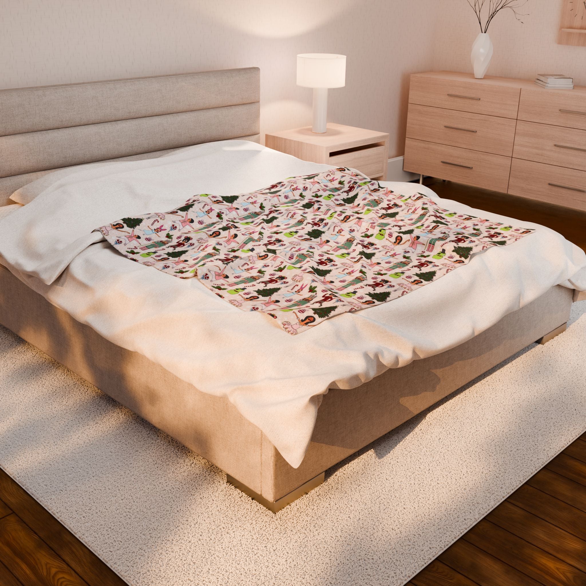 The Nutcracker Belchers Holiday Velveteen Blanket – Kylee Totorica