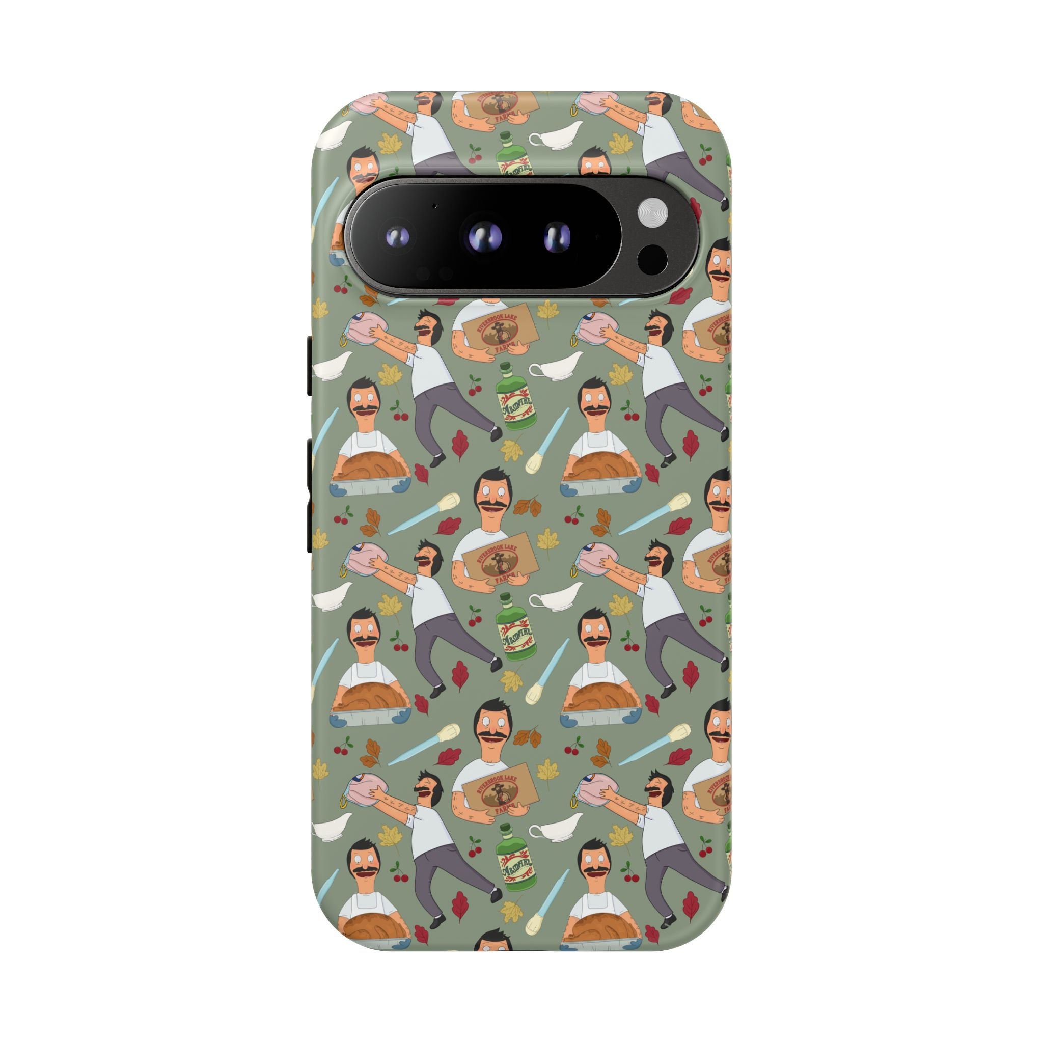 Bob's Burgers Inspired Thanksgiving Bob V1 Tough Case for iPhone, Samsung, and Google Phones