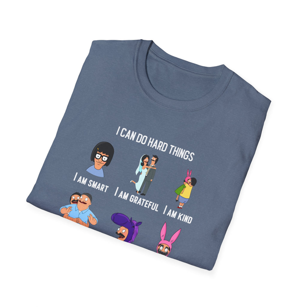 Bob's Burgers Inspired I Can Do Hard Things Unisex Softstyle T-Shirt