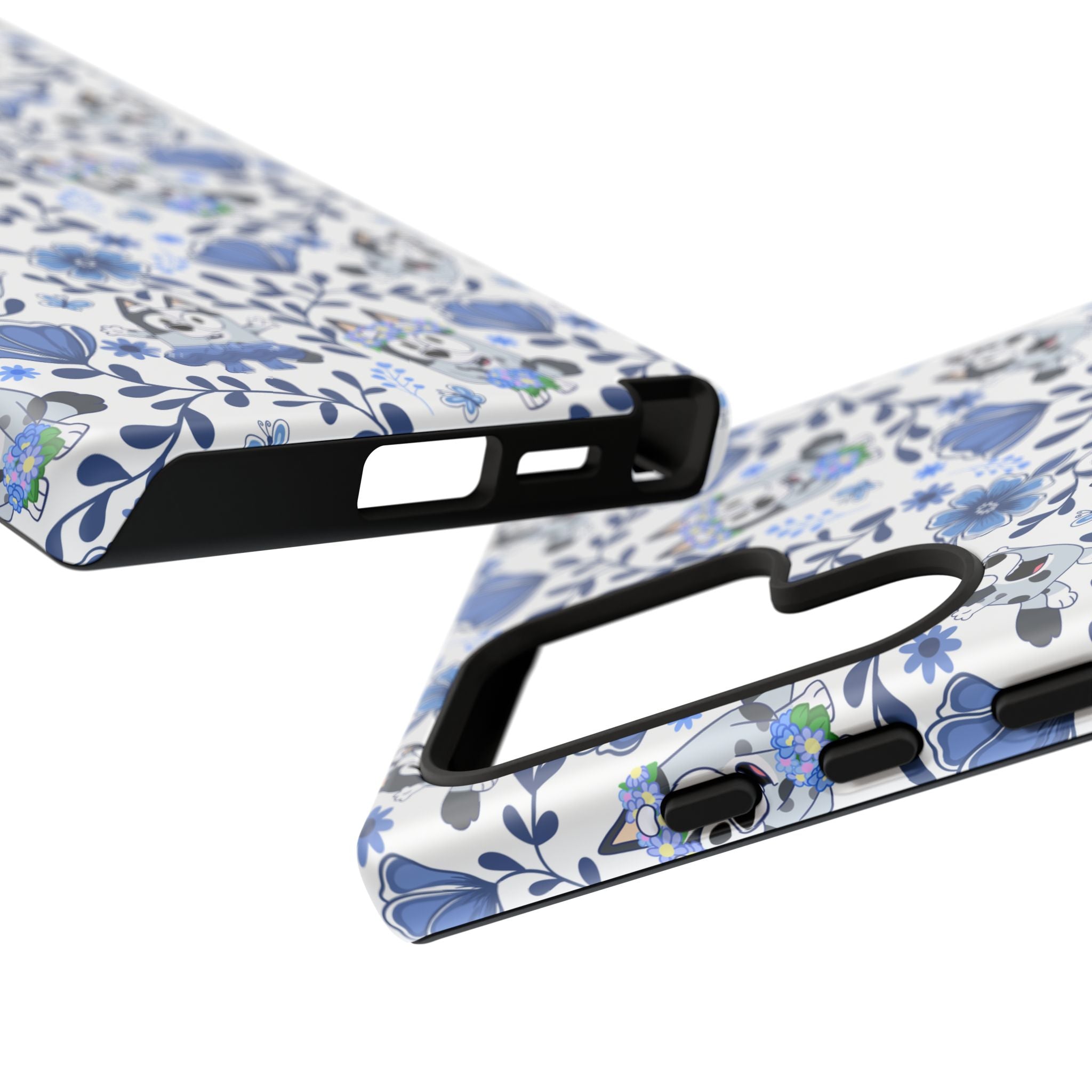 Cute Dog-Themed Phone Case, Floral Phone Cover, Gift for Dog Lovers, Pet Owner Accessories, Trendy Mobile Cases