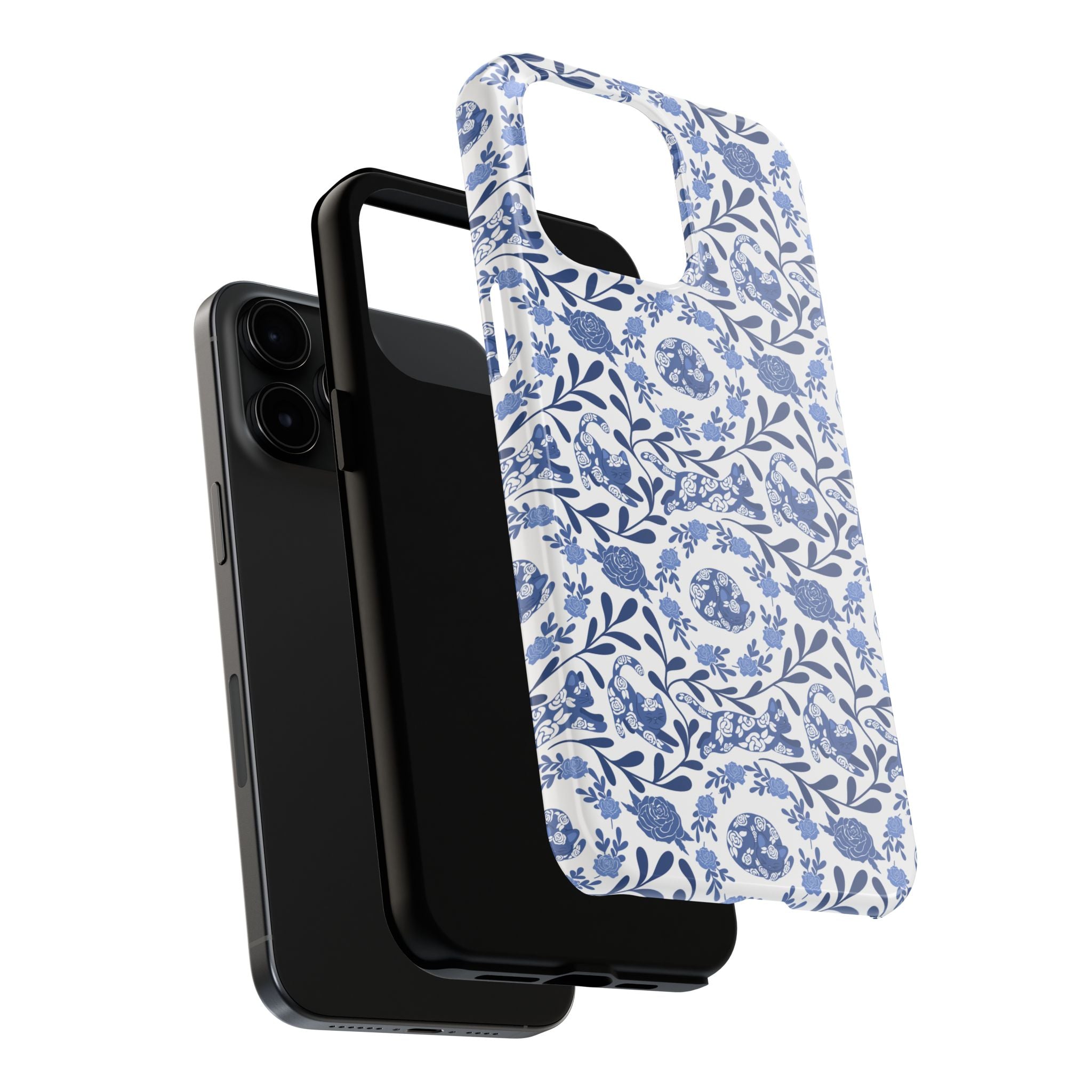 Kitty Fine China Tough Phone Case (iPhone, Samsung) Not MagSafe!