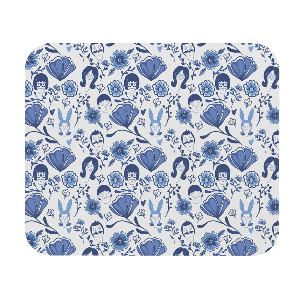 Bob's Burgers Fine China Inspired Charming Floral Mouse Pad