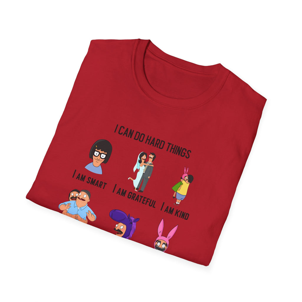 Bob's Burgers Inspired I Can Do Hard Things Unisex Softstyle T-Shirt