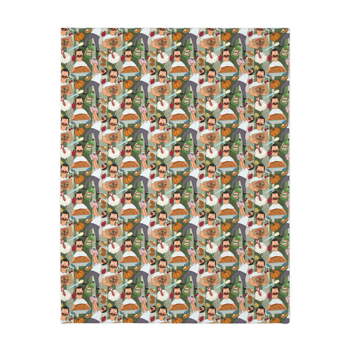 Plaid Thanksgiving Bob Velveteen Blanket (Double Side Print)