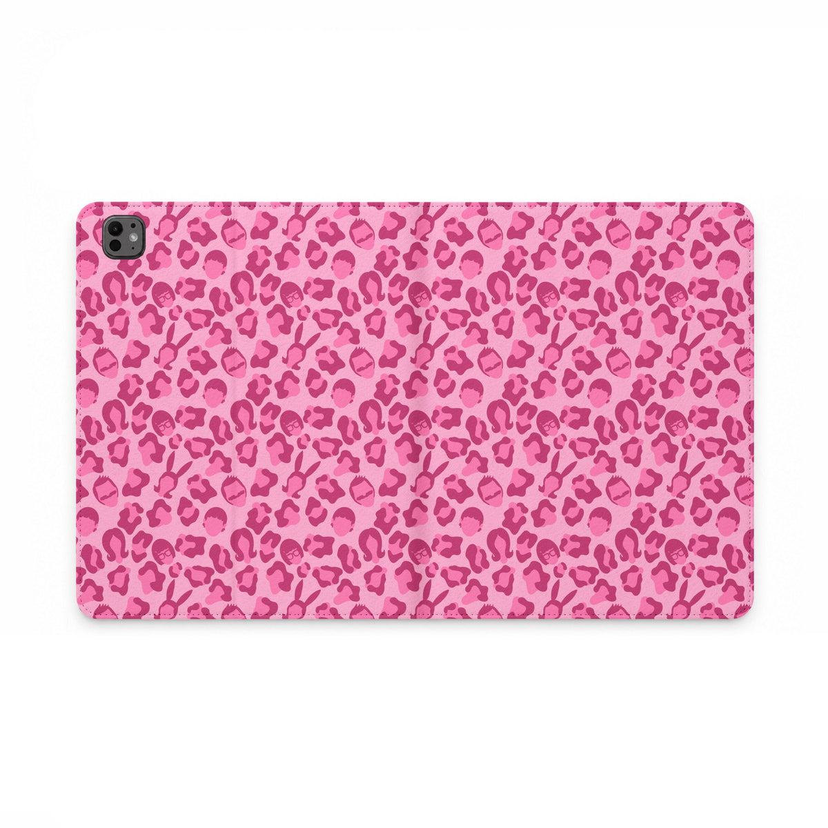 Belchers Leopard Print Tablet Folio Case Pink Edition