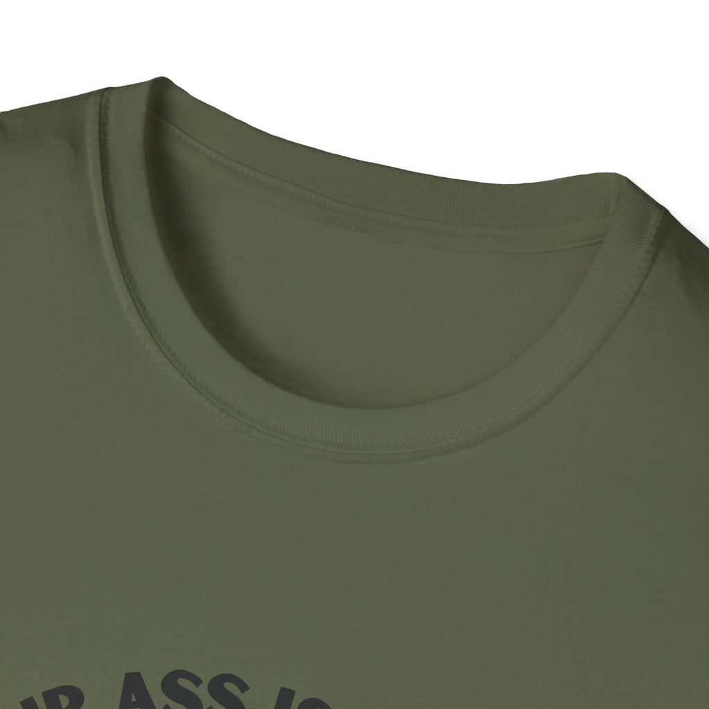 Funny Lawn Mower T-Shirt — "Your Ass Is Grass and I’m Gonna Mow It" Graphic Tee