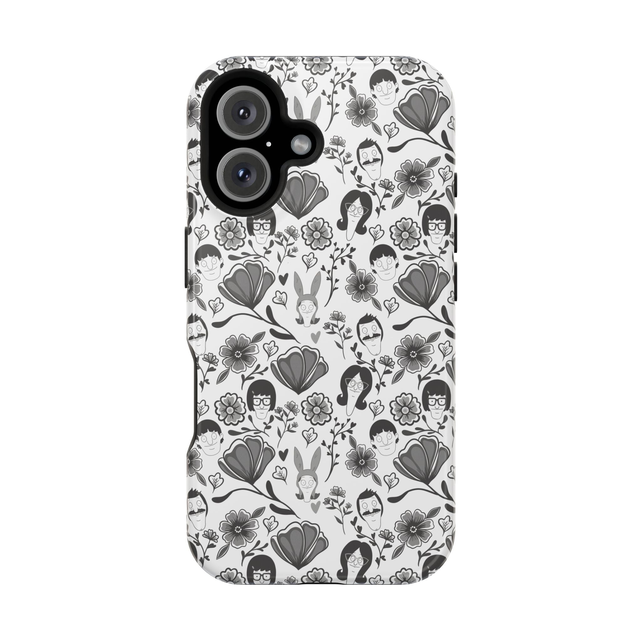 Belcher's Fine China iPhone Case V1 Monochrome – Magnetic Impact-Resistant