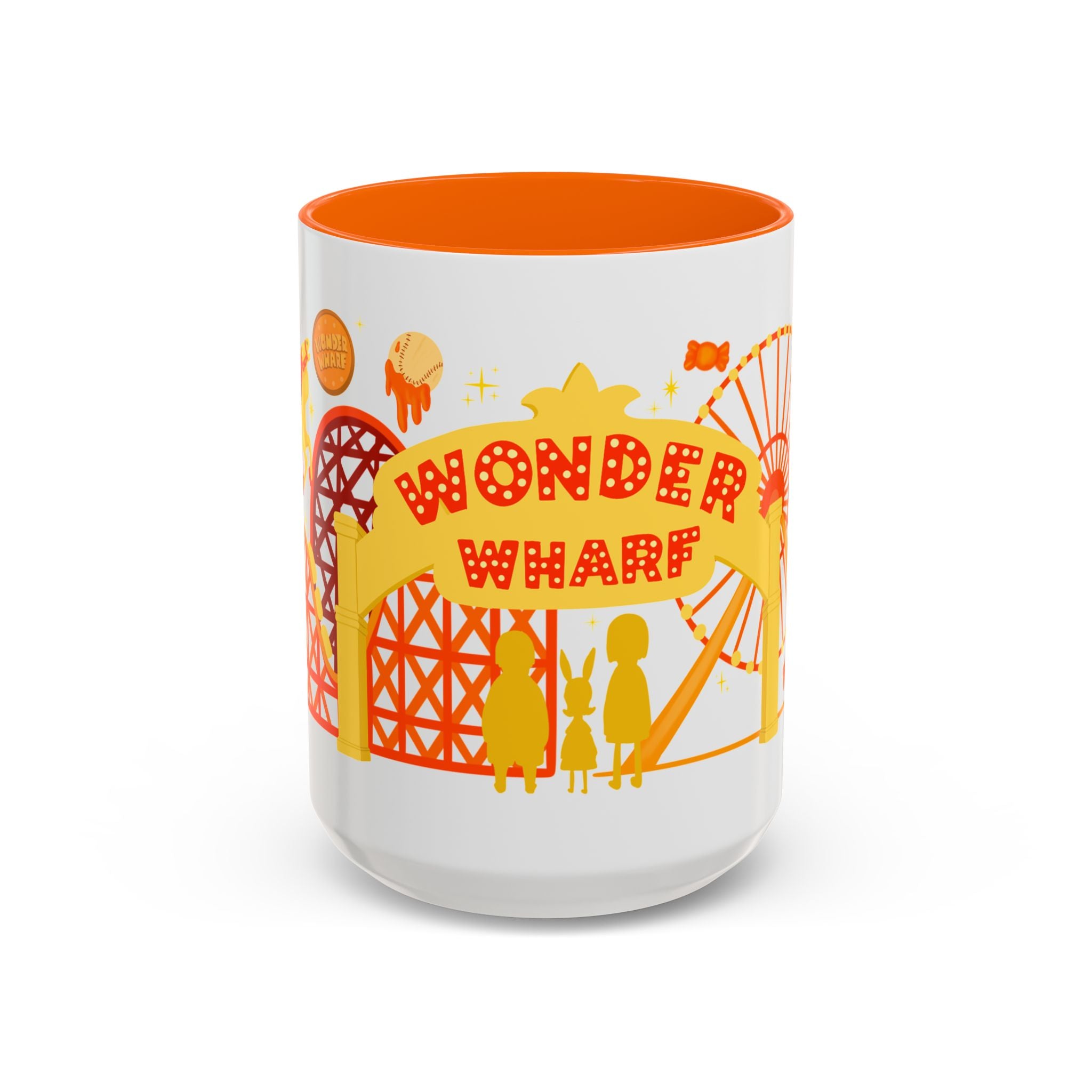 Wonder Wharf Accent Coffee Mug (11, 15oz) (RED VERSION)