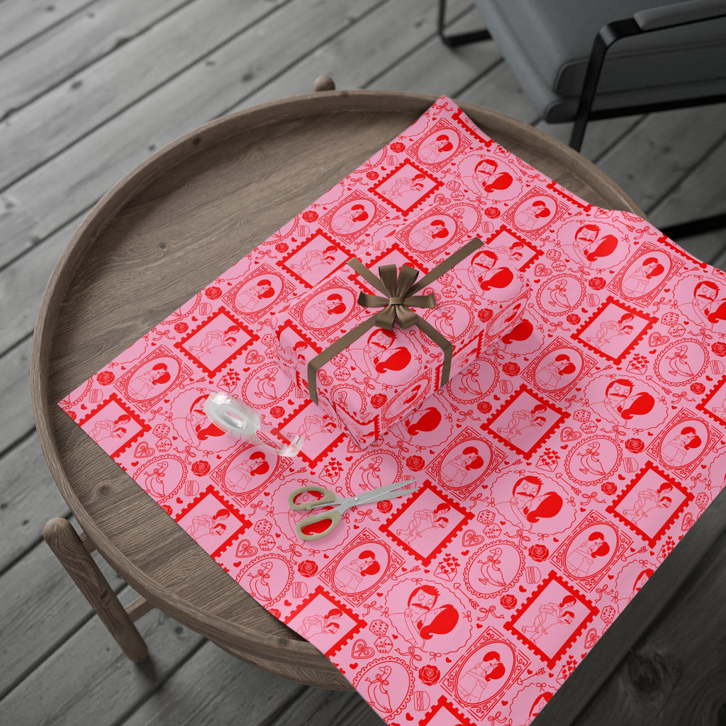 Belcher's Pink Valentine's Gift Wrap