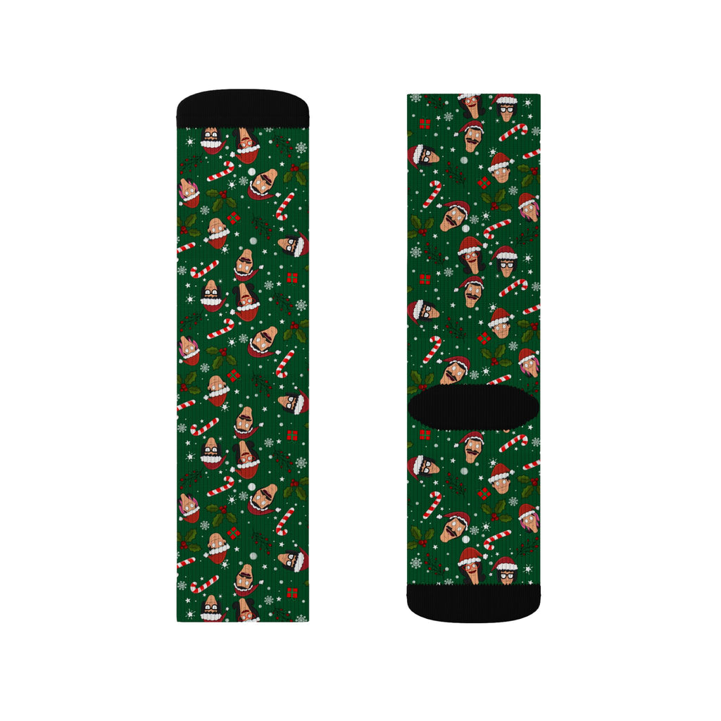 A Very Belcher Christmas Socks (Green)