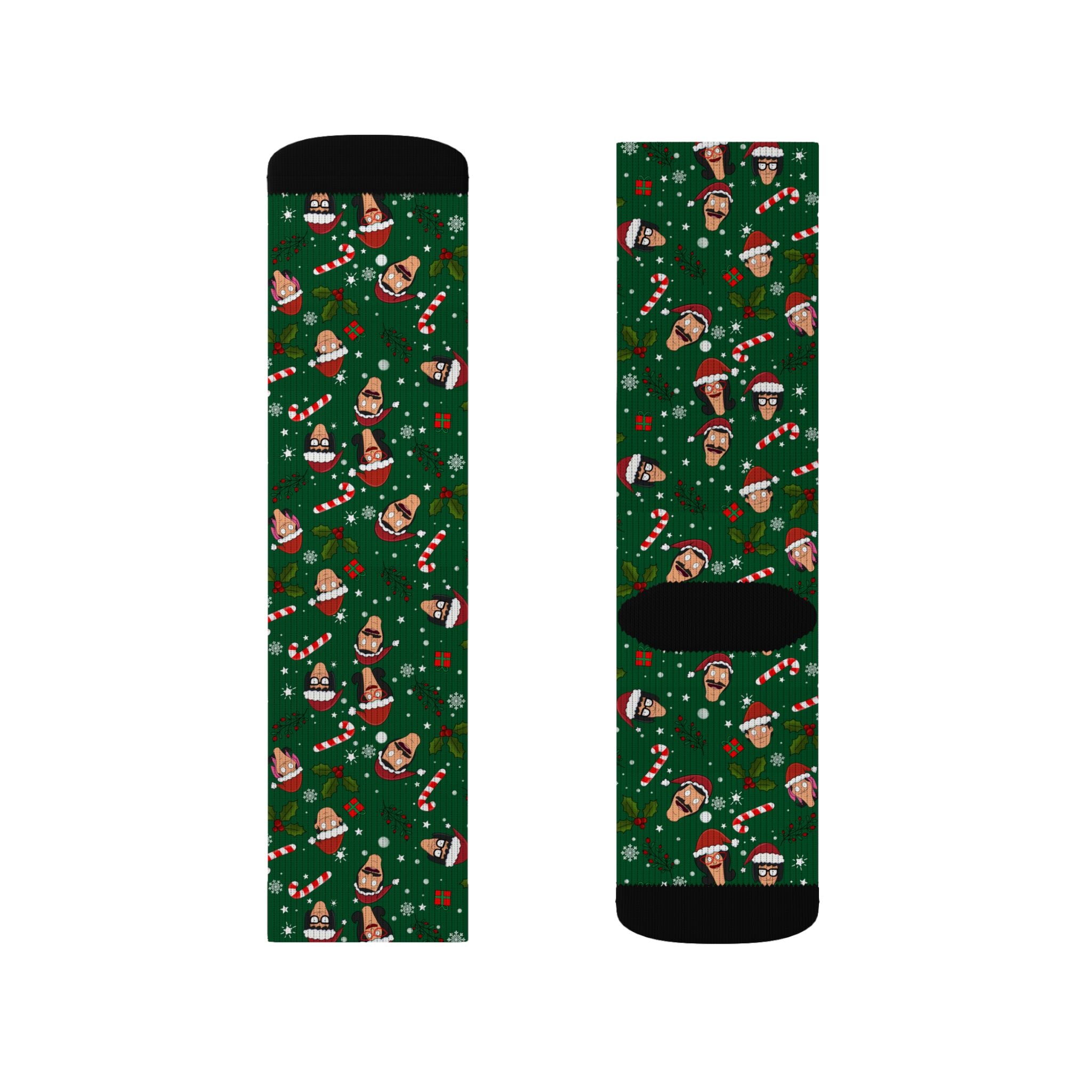 A Very Belcher Christmas Socks (Green)