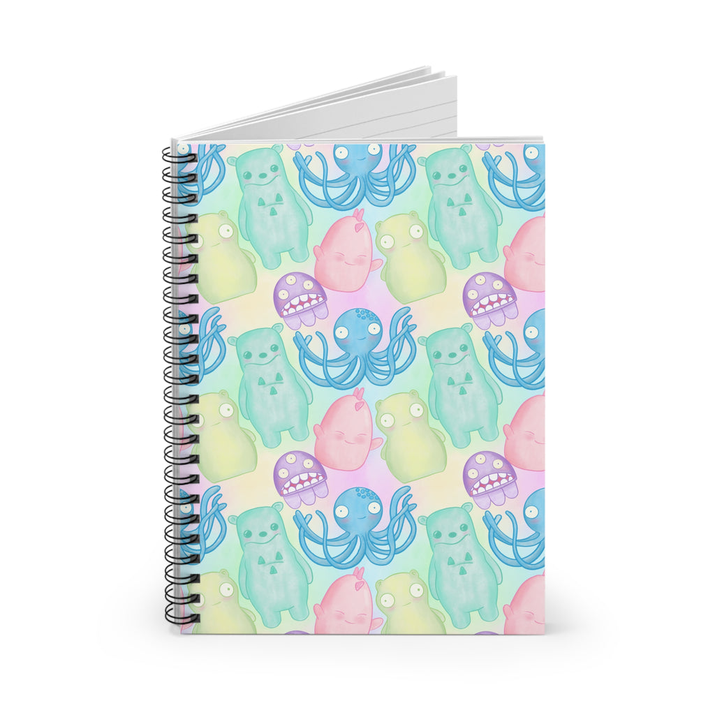 Kuchi Kopi & Friends Ruled Spiral Notebook