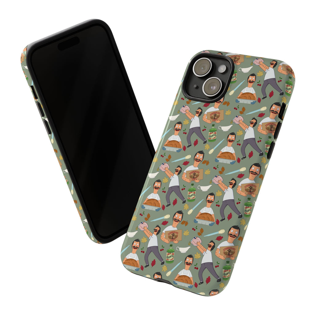 Bob's Burgers Inspired Thanksgiving Bob V1 Tough Case for iPhone, Samsung, and Google Phones