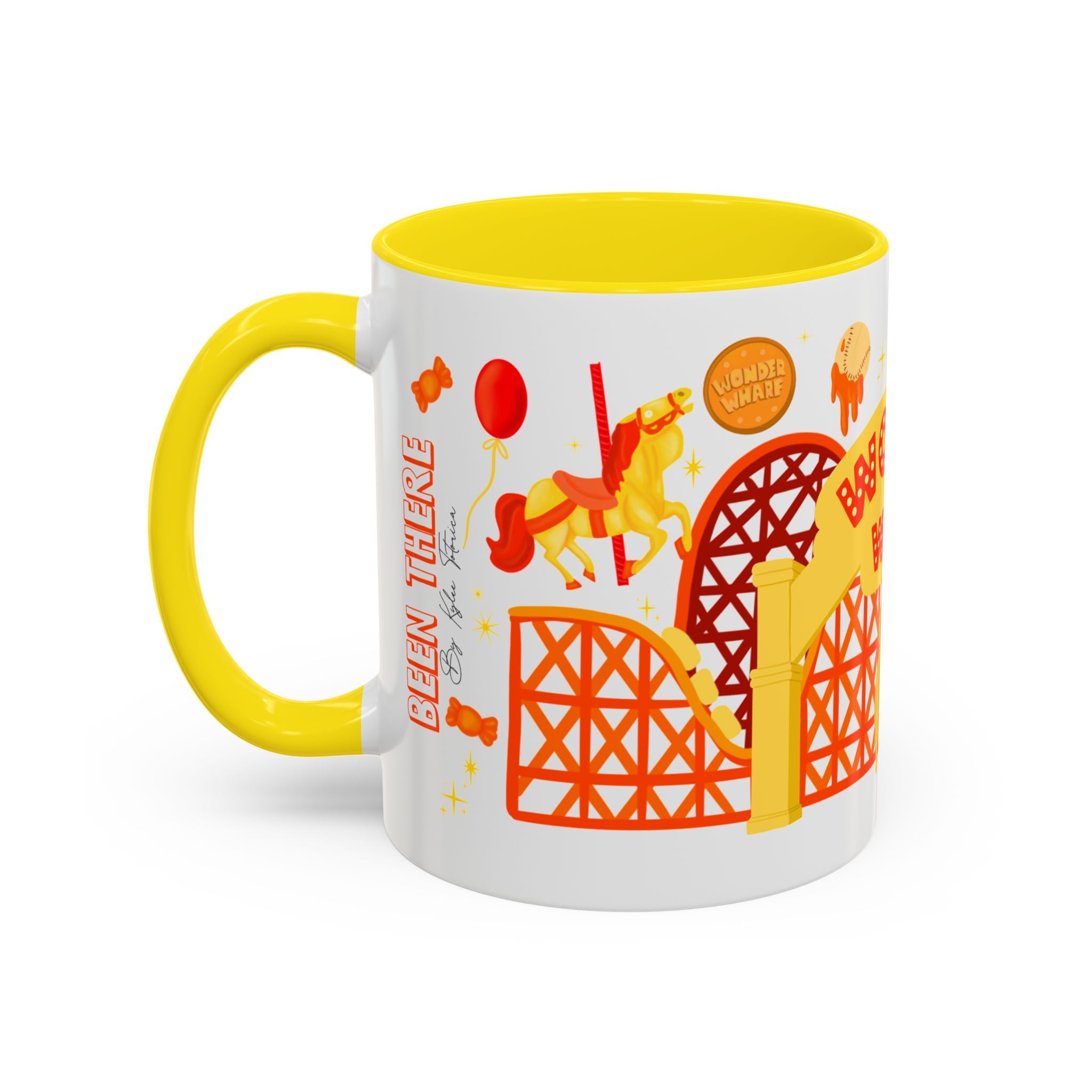 Wonder Wharf Accent Coffee Mug (11, 15oz) (RED VERSION)