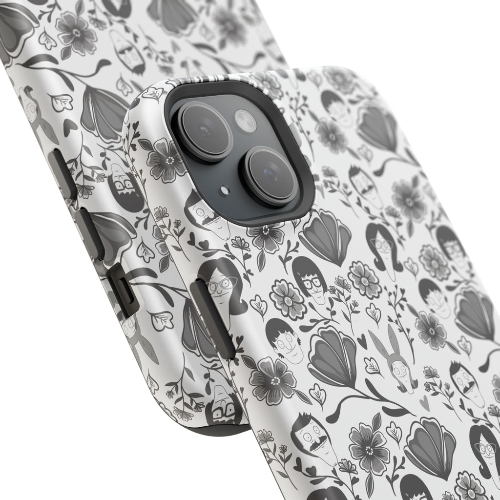 Belcher's Fine China iPhone Case V1 Monochrome – Magnetic Impact-Resistant