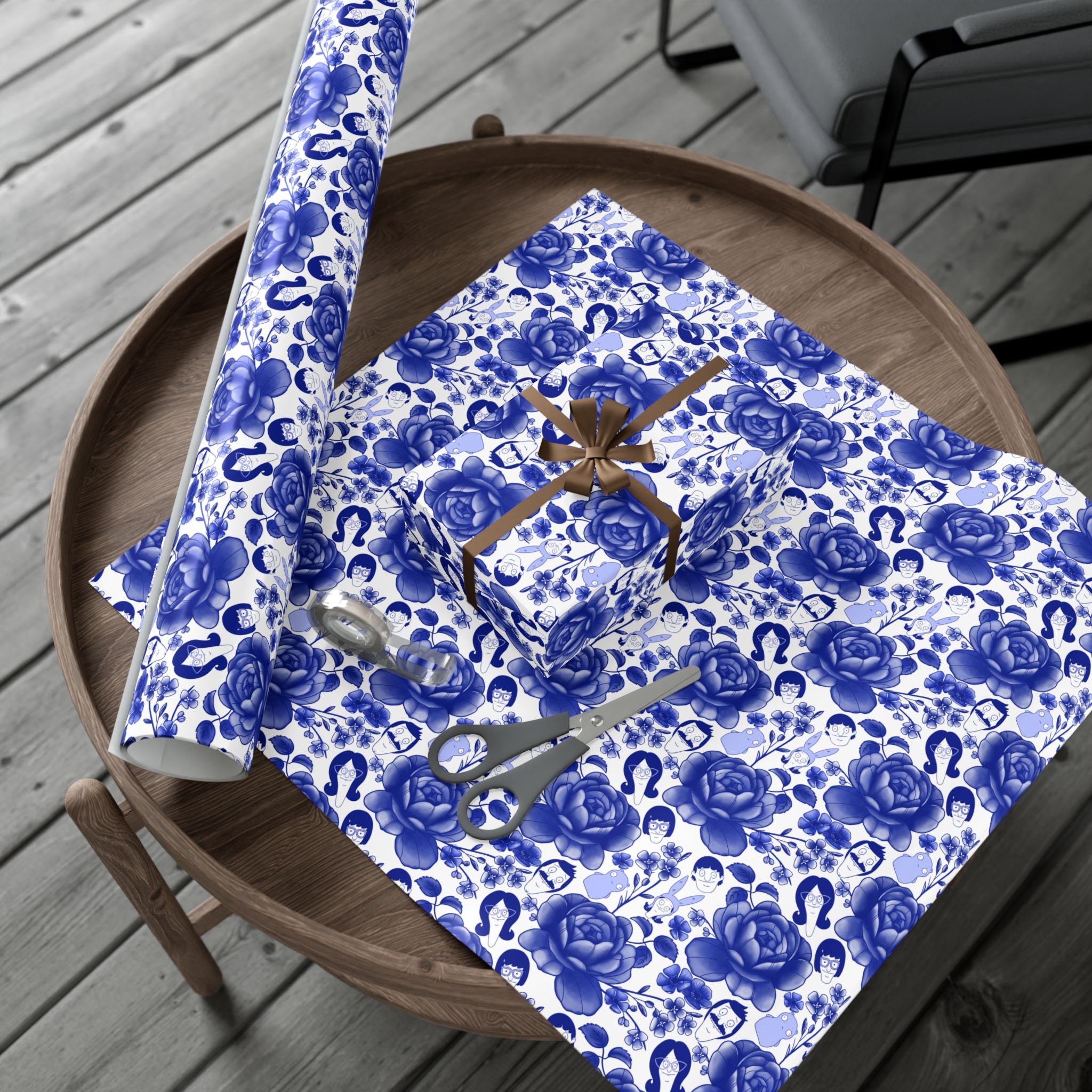 Belcher's Floral Fine China Wrapping Paper