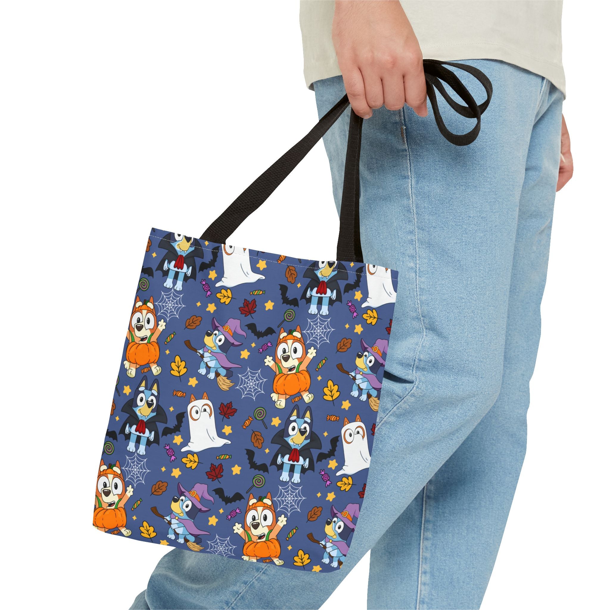 Blue Dog and Fam Trick or Treat Tote Bag
