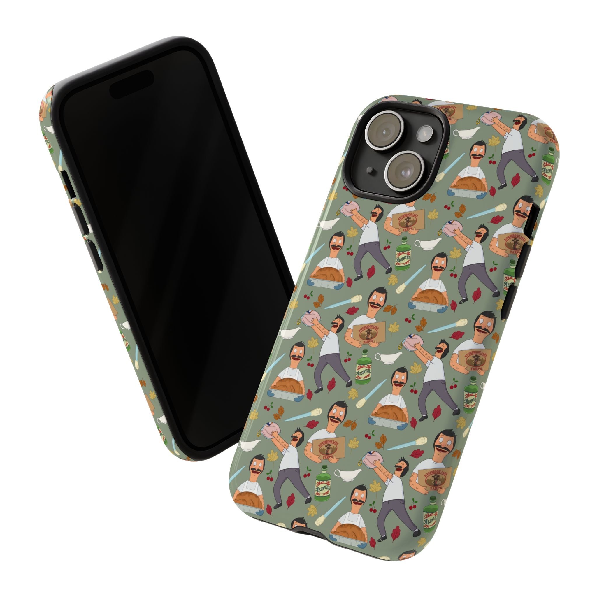 Bob's Burgers Inspired Thanksgiving Bob V1 Tough Case for iPhone, Samsung, and Google Phones